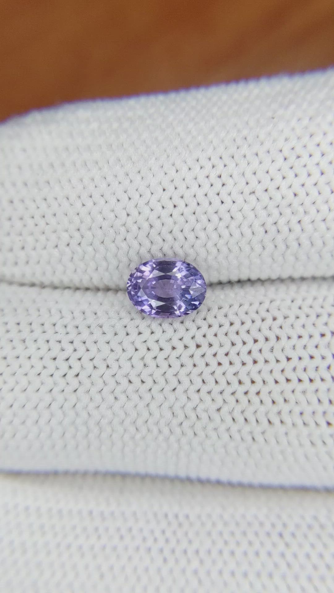 0.96 Ct. Bluish Purple Sapphire from Ceylon (Sri Lanka) Size Video
