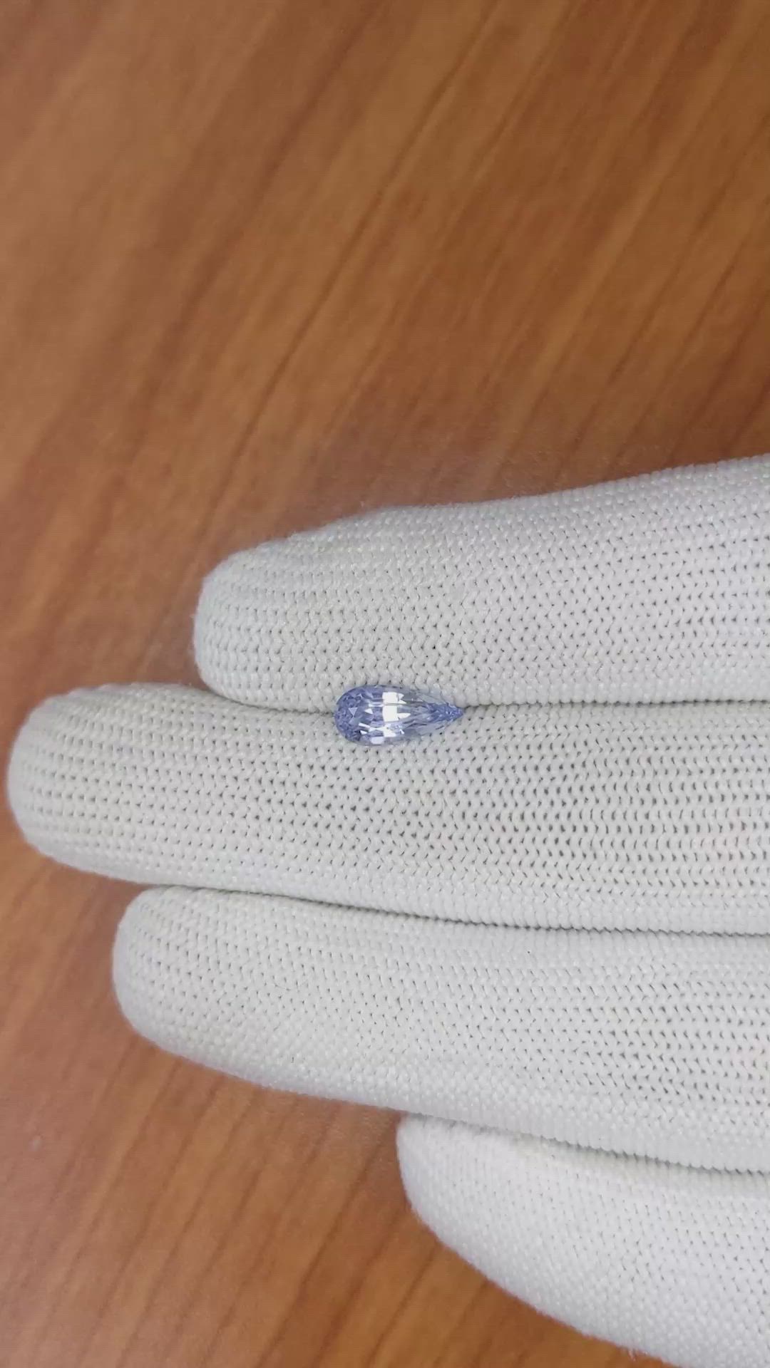 1.49 Ct. Blue Sapphire from Ceylon (Sri Lanka) Size Video
