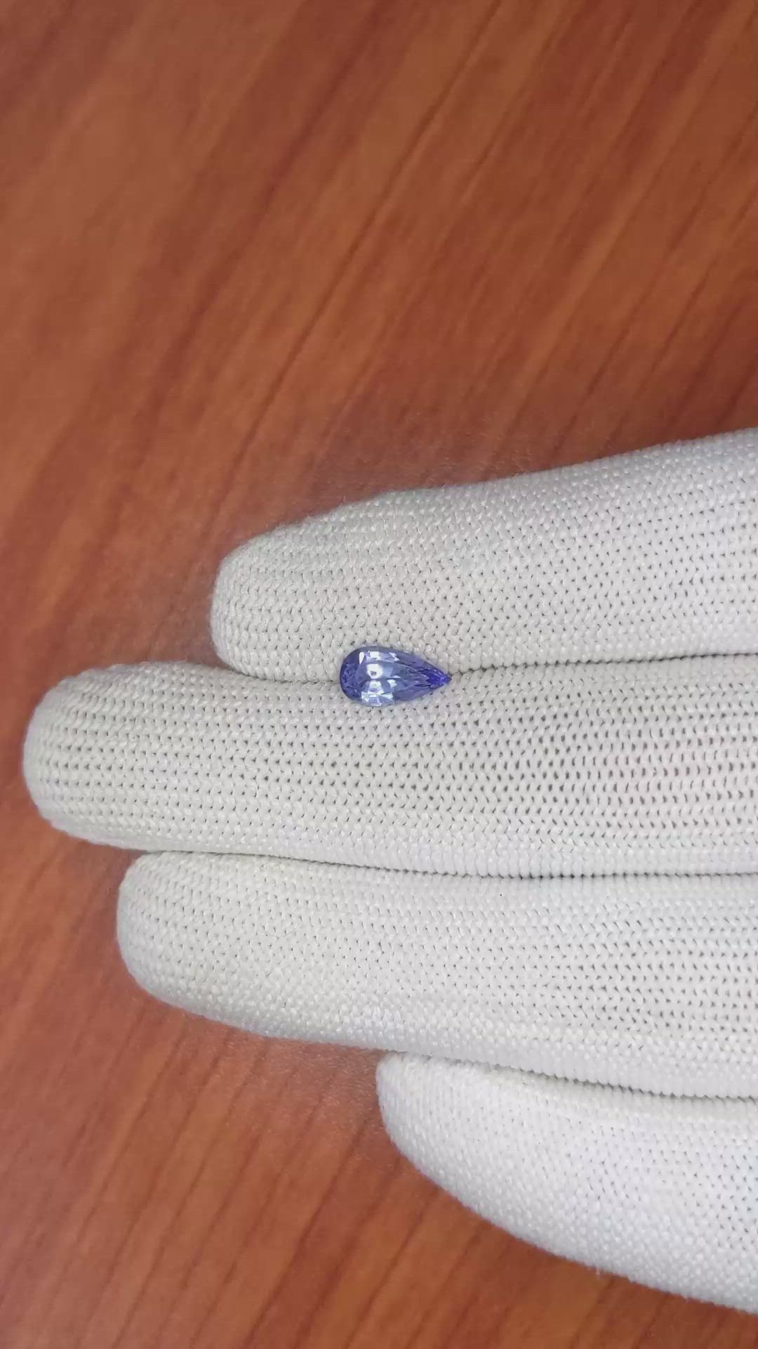 1.24 Ct. Blue Sapphire from Ceylon (Sri Lanka) Size Video