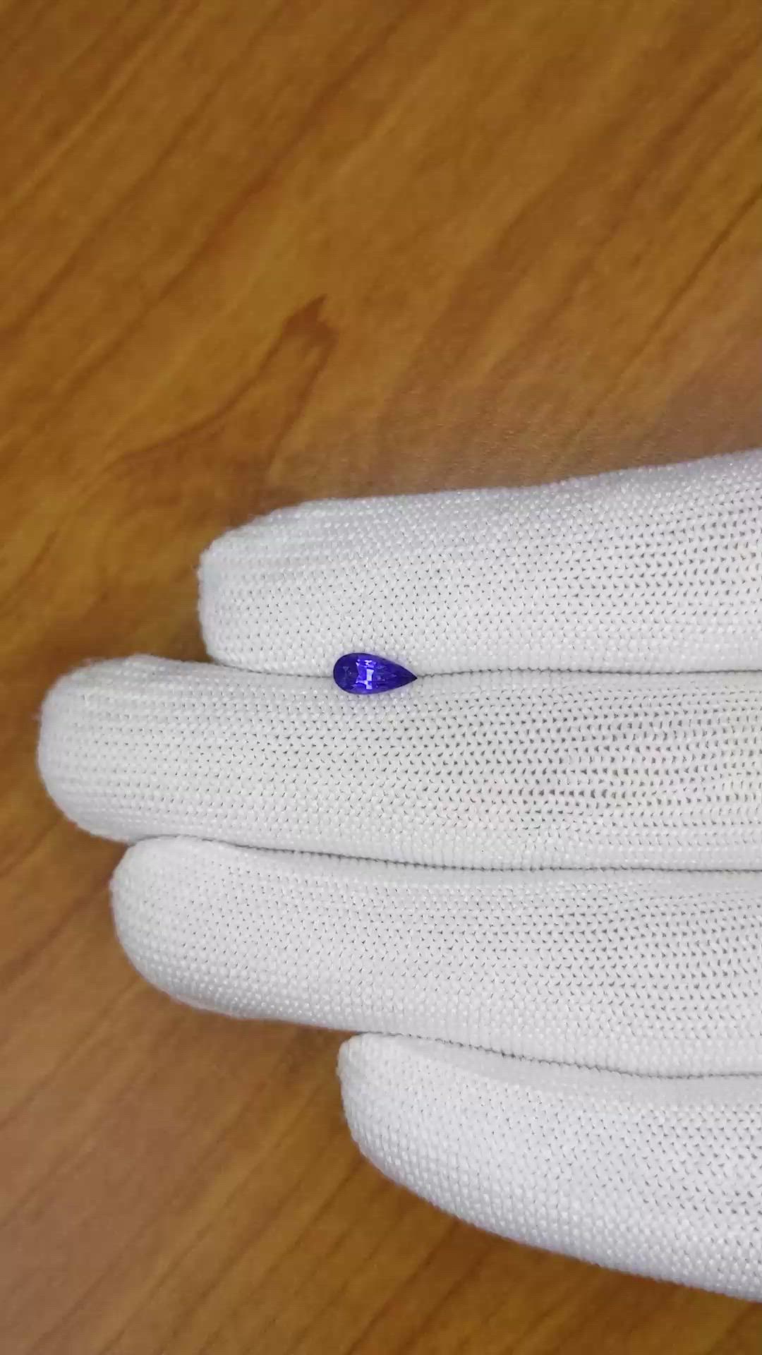 0.66 Ct. Blue Sapphire from Ceylon (Sri Lanka) Size Video