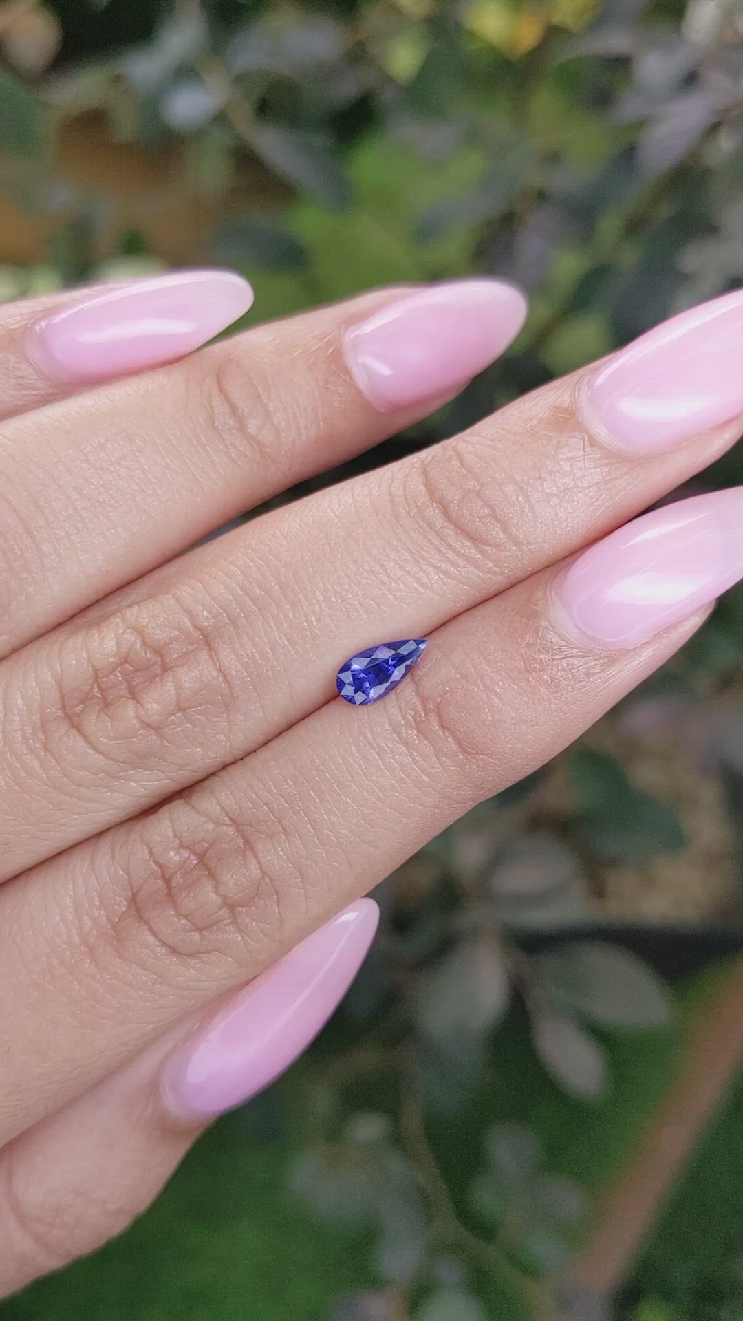 0.66 Ct. Blue Sapphire from Ceylon (Sri Lanka) Size Video