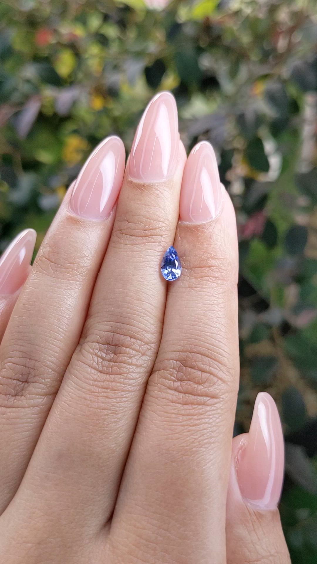 0.71 Ct. Blue Sapphire from Ceylon (Sri Lanka) Size Video