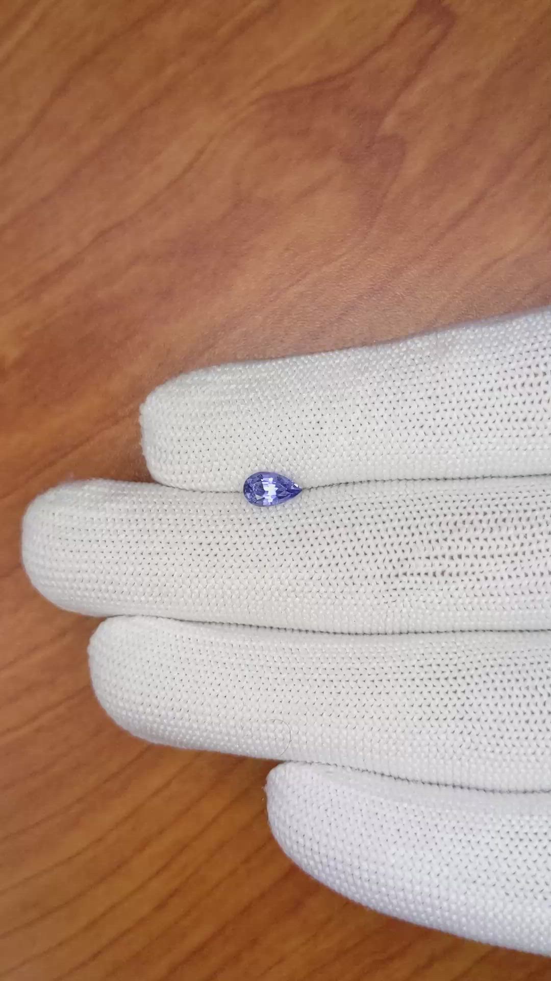 0.71 Ct. Blue Sapphire from Ceylon (Sri Lanka) Size Video