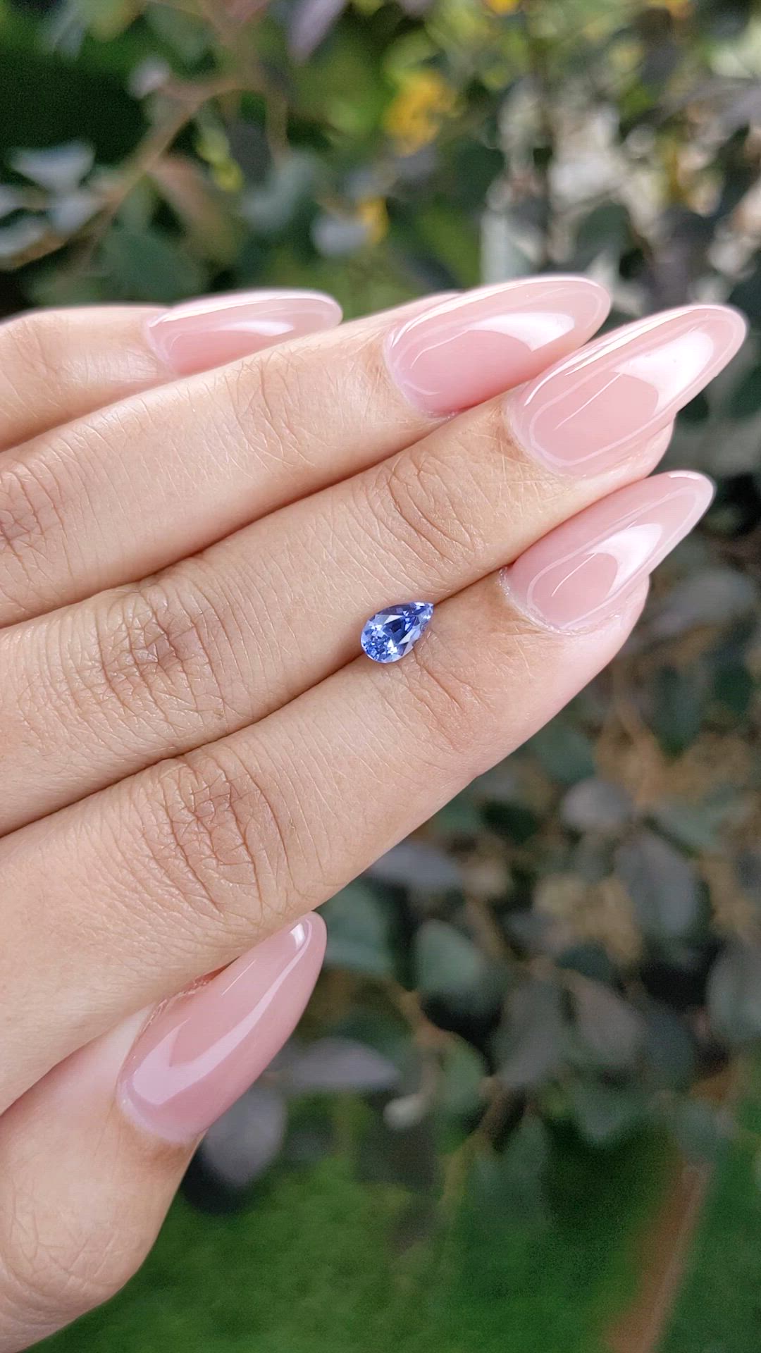 0.71 Ct. Blue Sapphire from Ceylon (Sri Lanka) Size Video