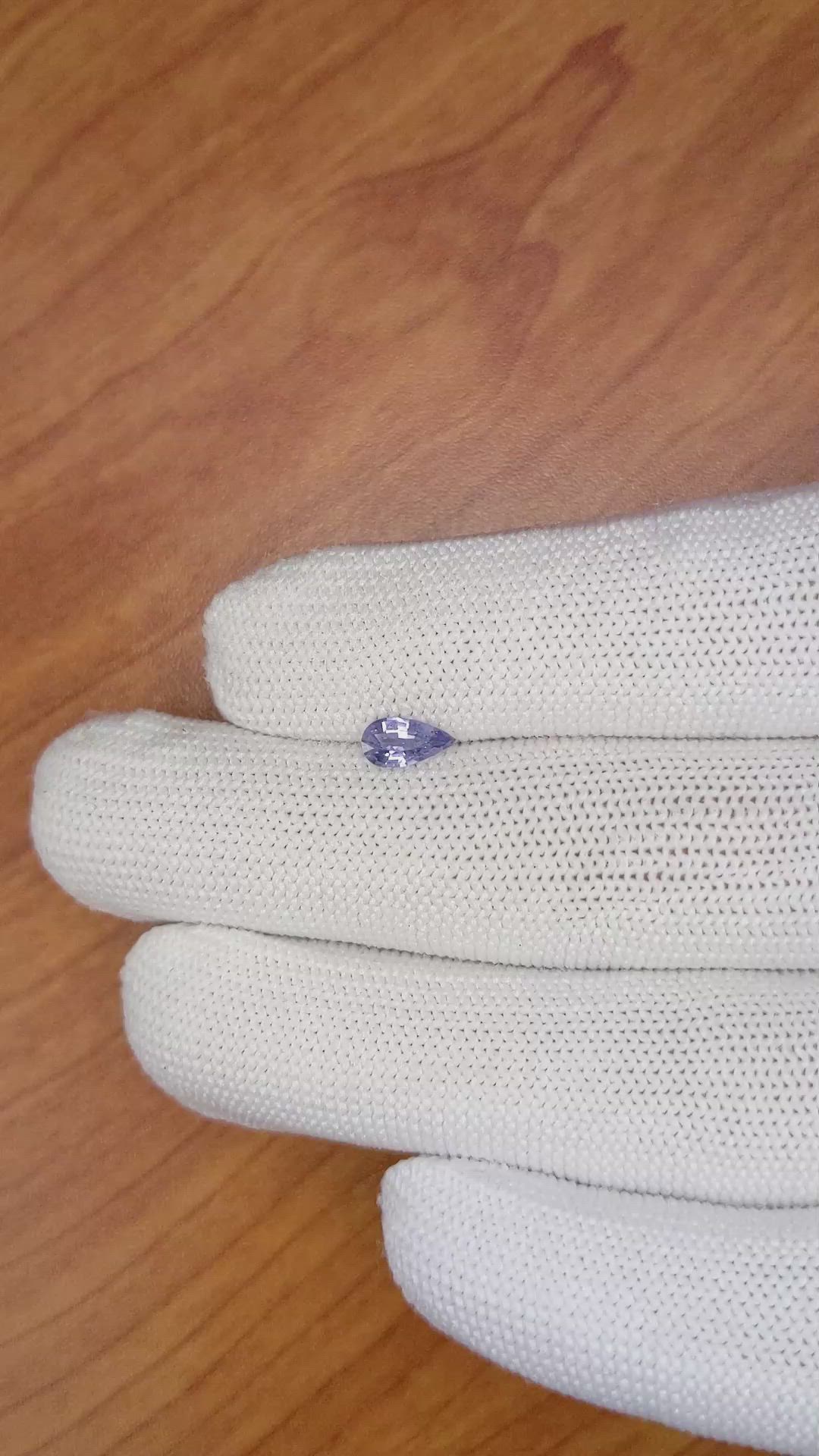 0.49 Ct. Blue Sapphire from Ceylon (Sri Lanka) Size Video
