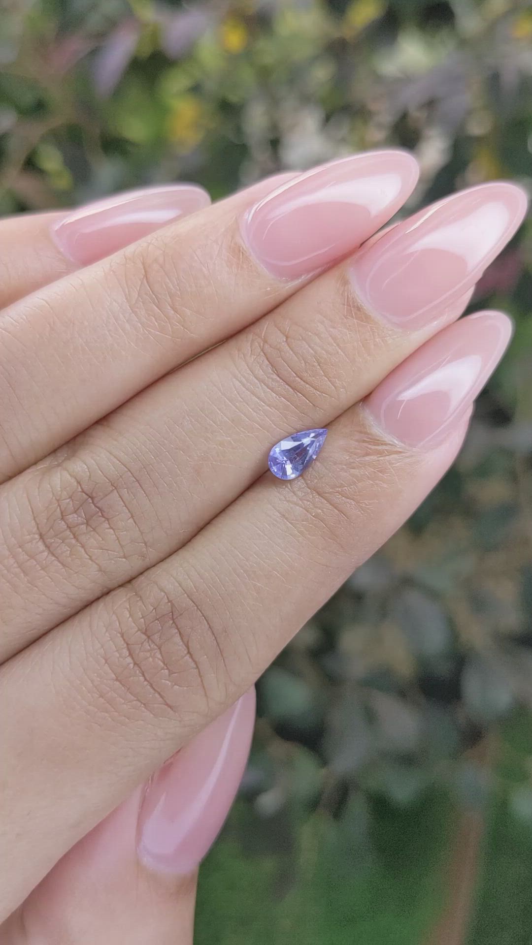 0.49 Ct. Blue Sapphire from Ceylon (Sri Lanka) Size Video
