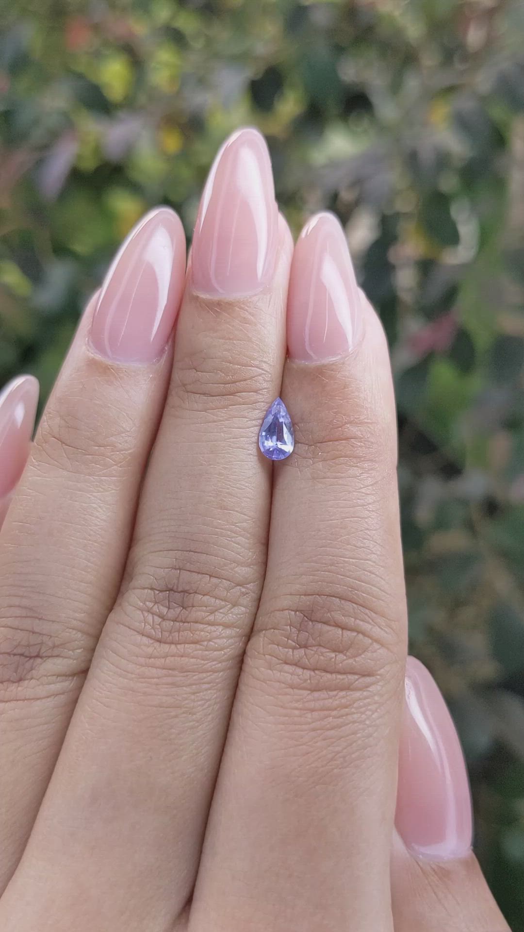 0.49 Ct. Blue Sapphire from Ceylon (Sri Lanka) Size Video