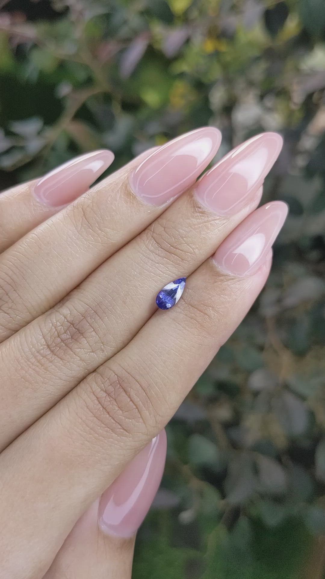 0.59 Ct. Blue Sapphire from Ceylon (Sri Lanka) Size Video