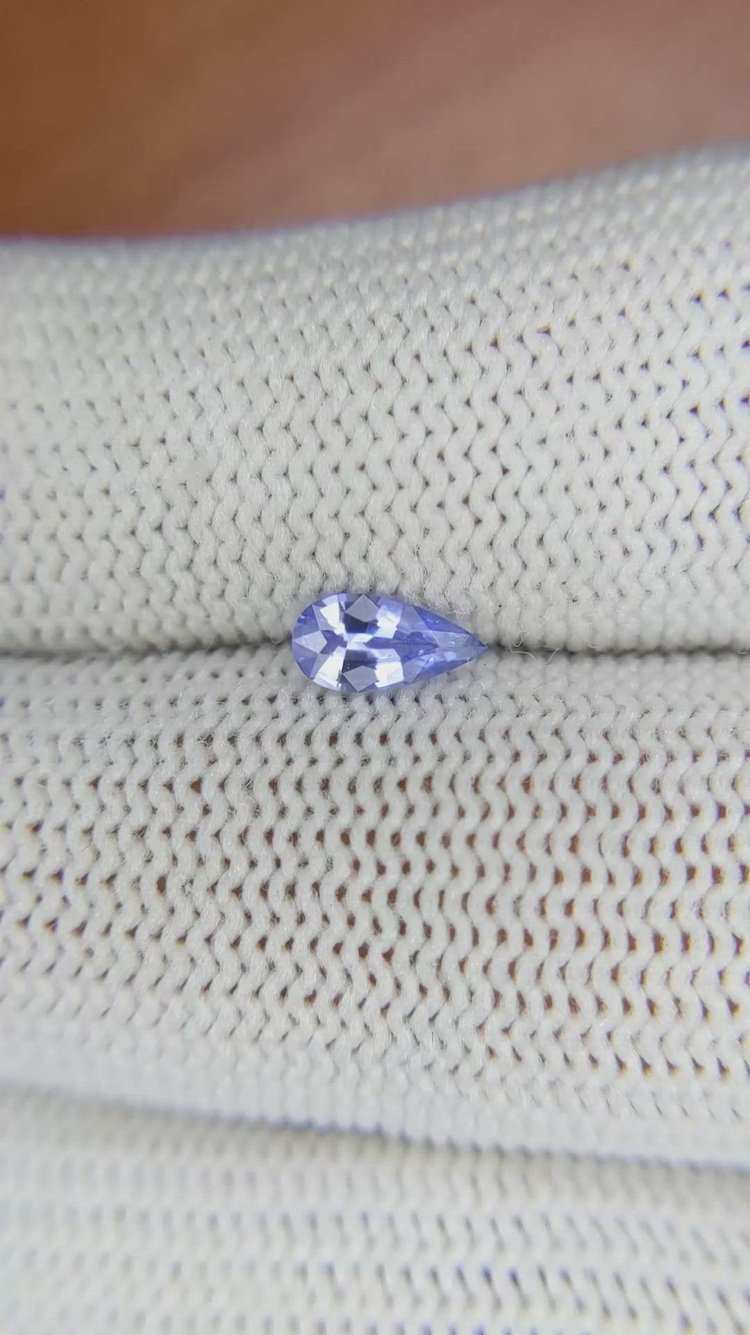0.46 Ct. Blue Sapphire from Ceylon (Sri Lanka) Size Video