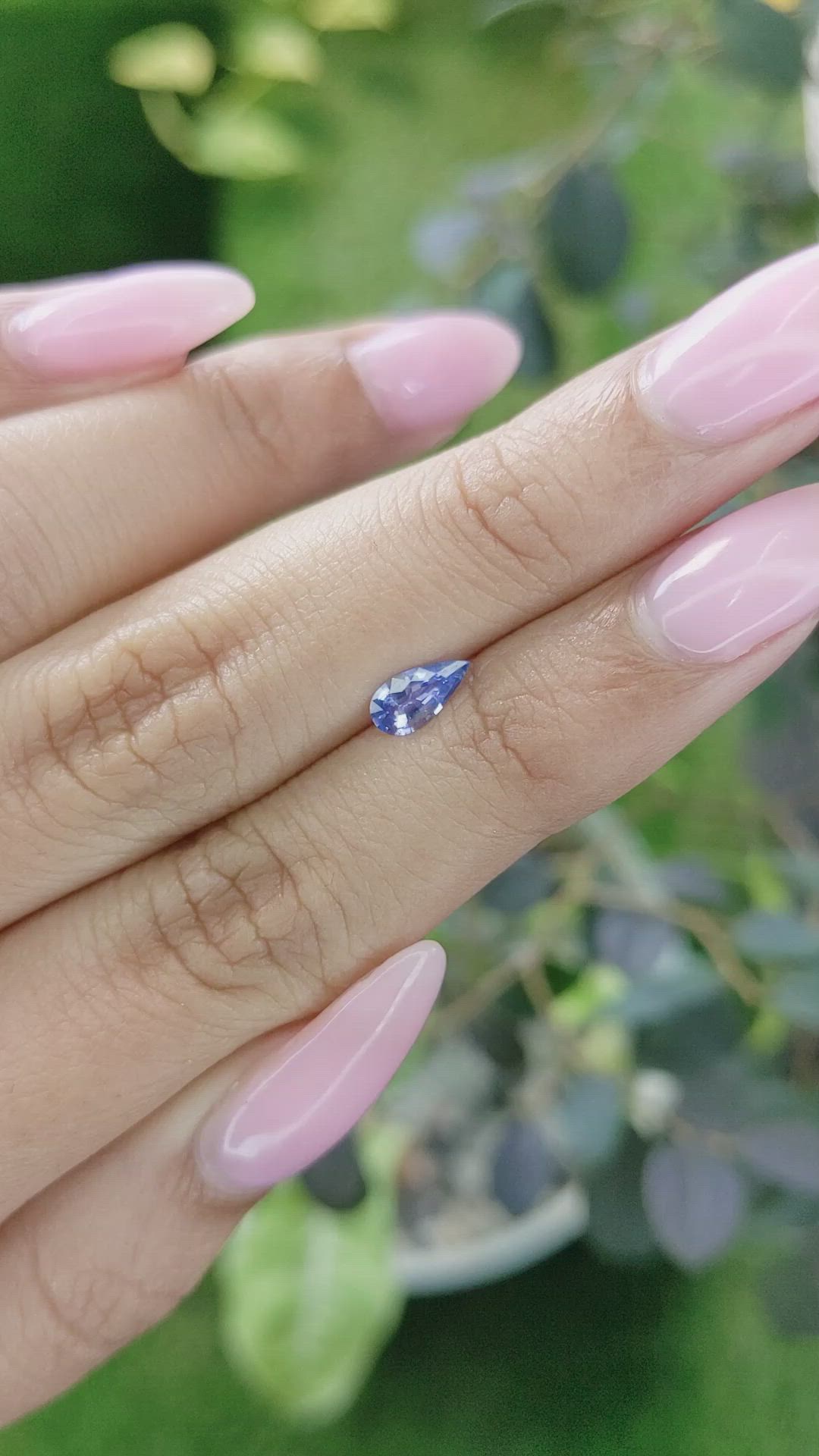 0.46 Ct. Blue Sapphire from Ceylon (Sri Lanka) Size Video
