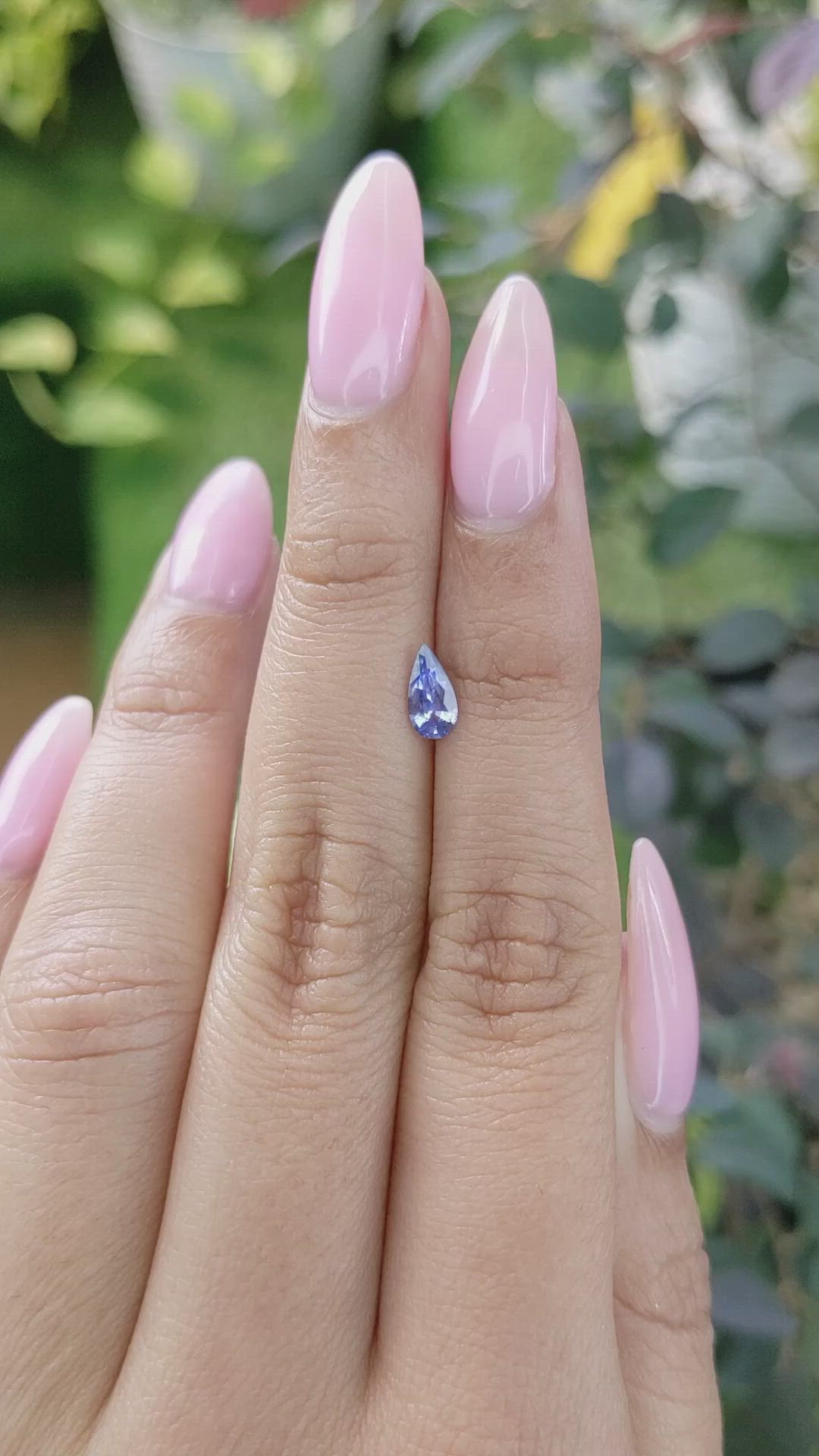 0.46 Ct. Blue Sapphire from Ceylon (Sri Lanka) Size Video
