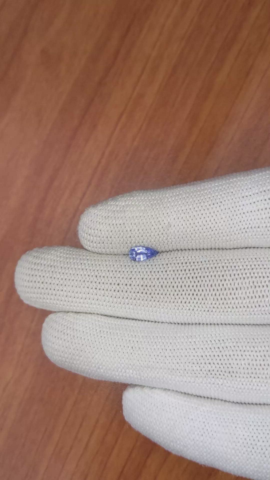0.46 Ct. Blue Sapphire from Ceylon (Sri Lanka) Size Video