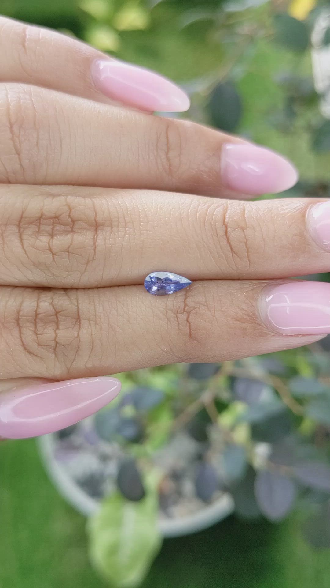 0.46 Ct. Blue Sapphire from Ceylon (Sri Lanka) Size Video