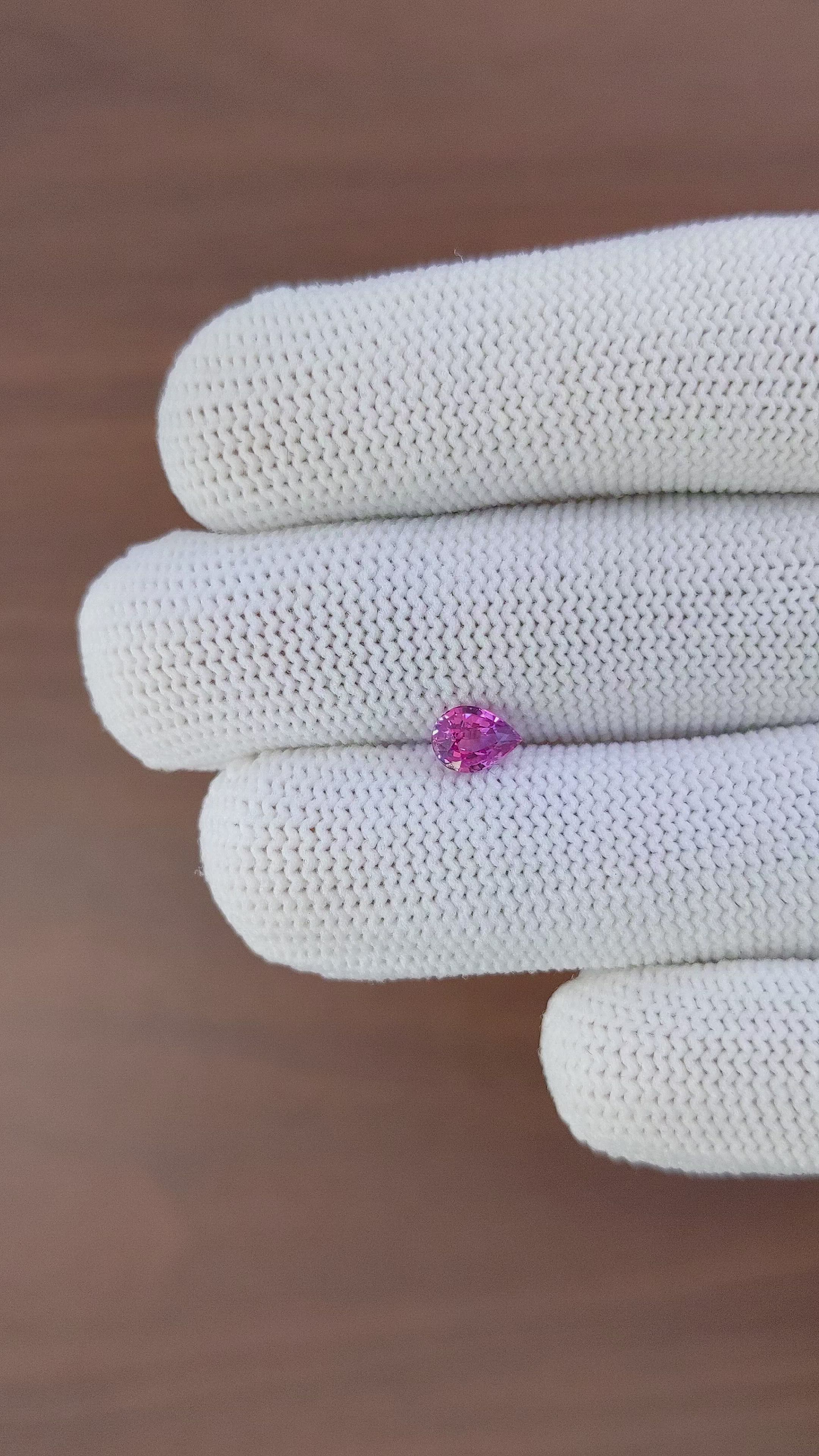 0.71 Ct. Purplish Pink Sapphire from Tanzania Size Video