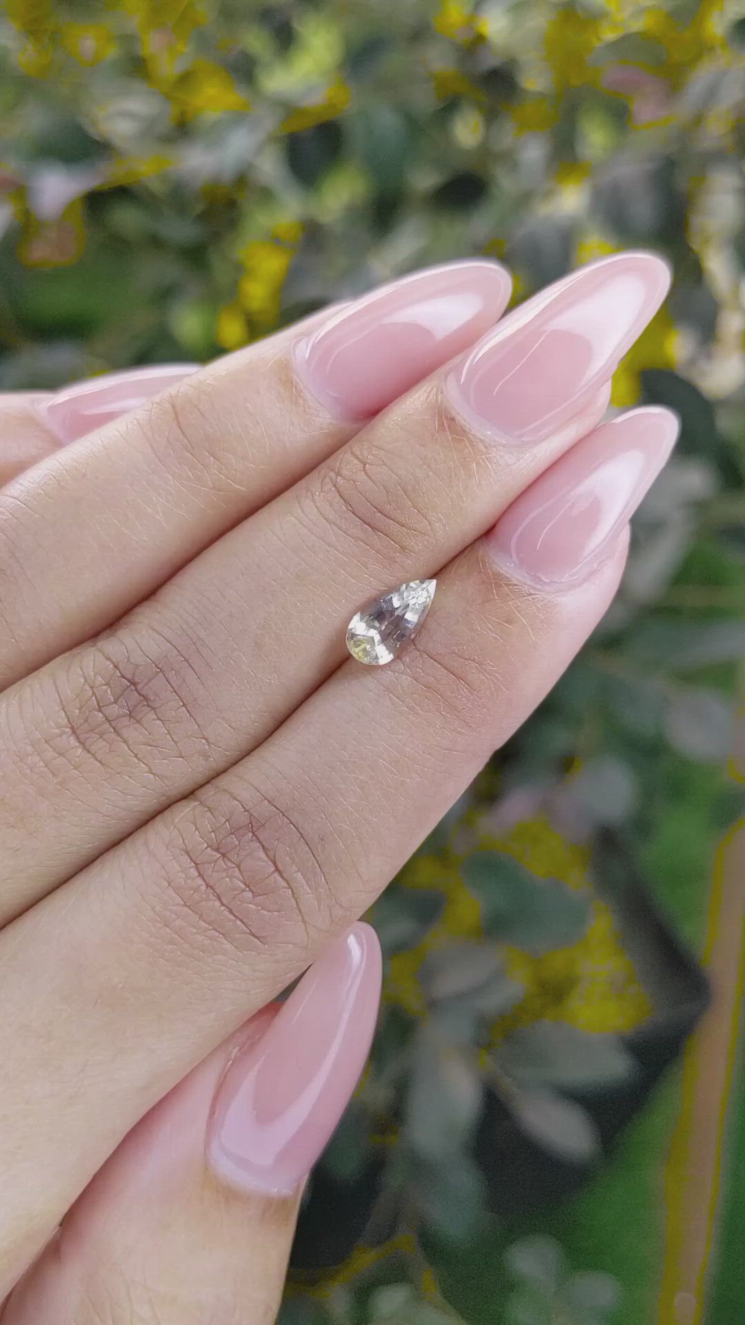 0.90 Ct. Yellow Sapphire from Ceylon (Sri Lanka) Size Video