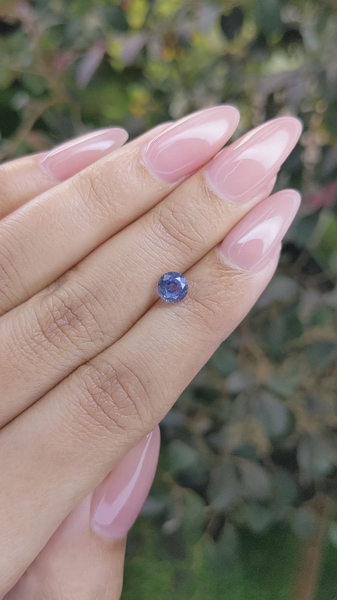 0.95 Ct. Blue Sapphire from Ceylon (Sri Lanka) Size Video