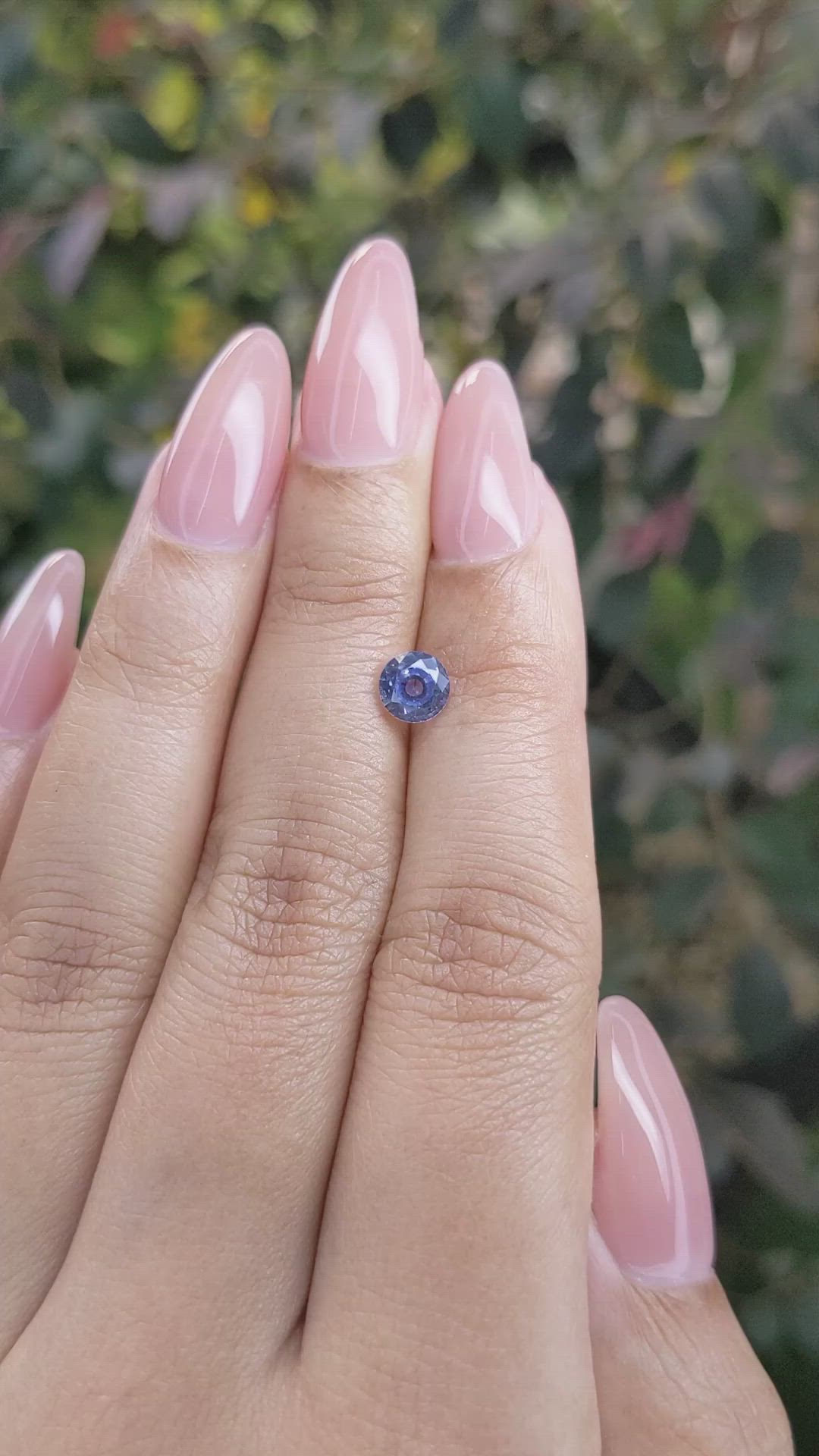 0.95 Ct. Blue Sapphire from Ceylon (Sri Lanka) Size Video