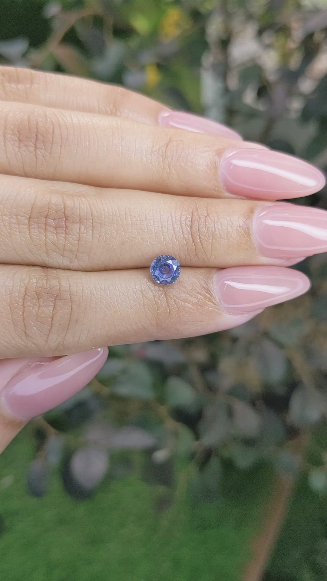 0.95 Ct. Blue Sapphire from Ceylon (Sri Lanka) Size Video