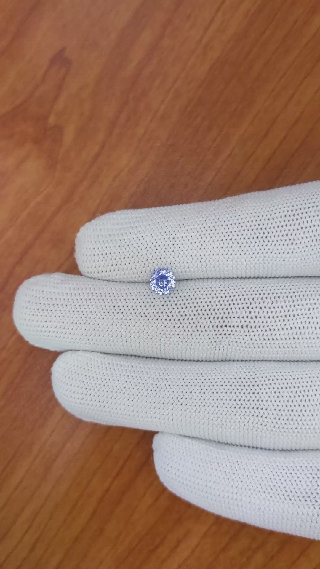 0.95 Ct. Blue Sapphire from Ceylon (Sri Lanka) Size Video