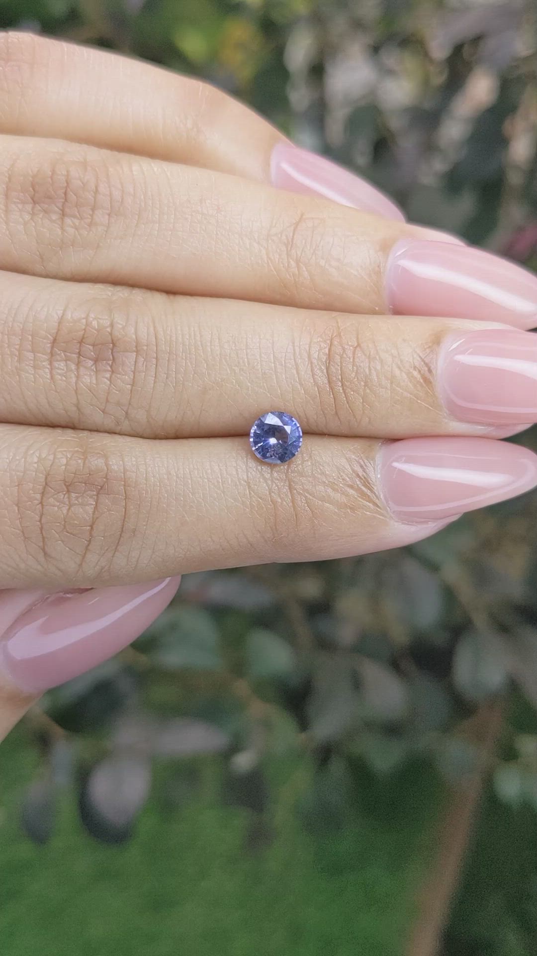 0.70 Ct. Blue Sapphire from Ceylon (Sri Lanka) Size Video