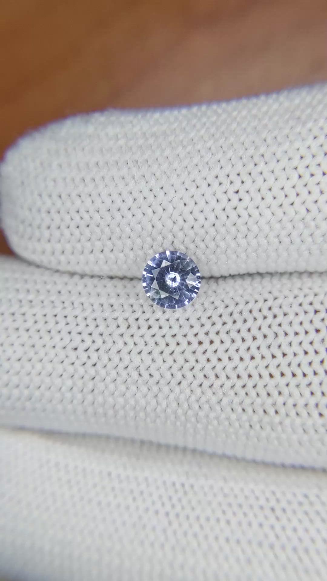 0.70 Ct. Blue Sapphire from Ceylon (Sri Lanka) Size Video