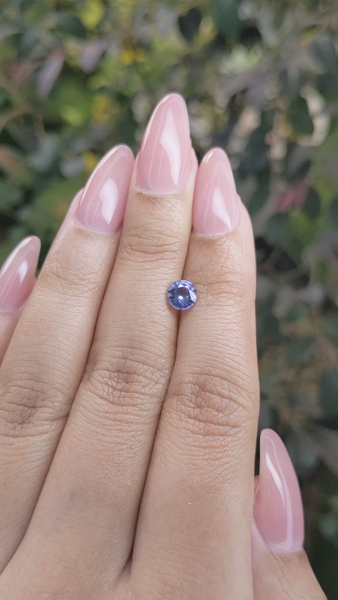 0.70 Ct. Blue Sapphire from Ceylon (Sri Lanka) Size Video