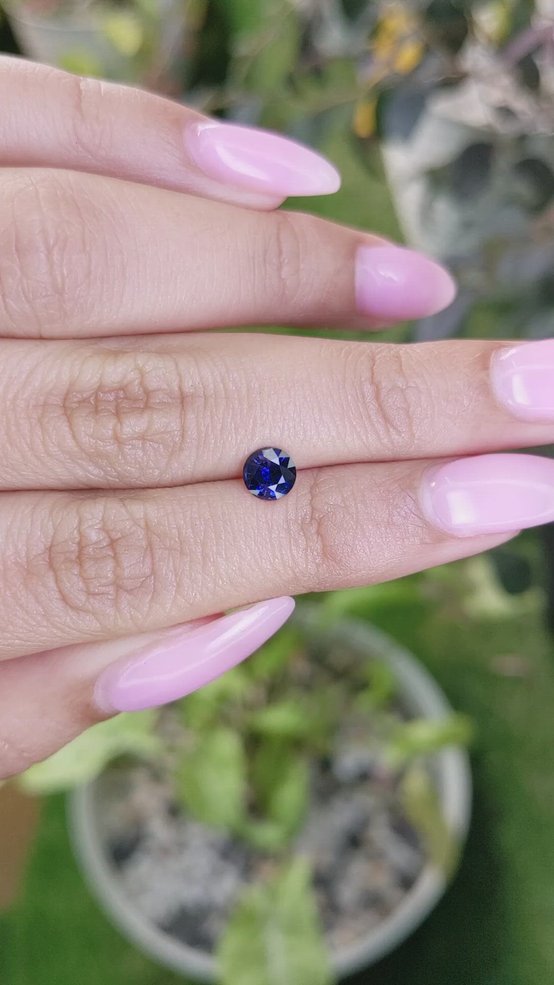 0.70 Ct. Blue Sapphire from Ceylon (Sri Lanka) Size Video