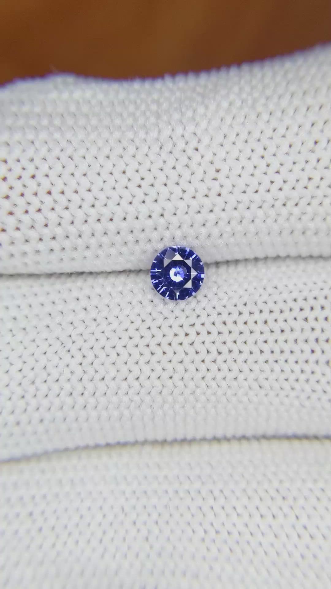 0.44 Ct. Blue Sapphire from Ceylon (Sri Lanka) Size Video