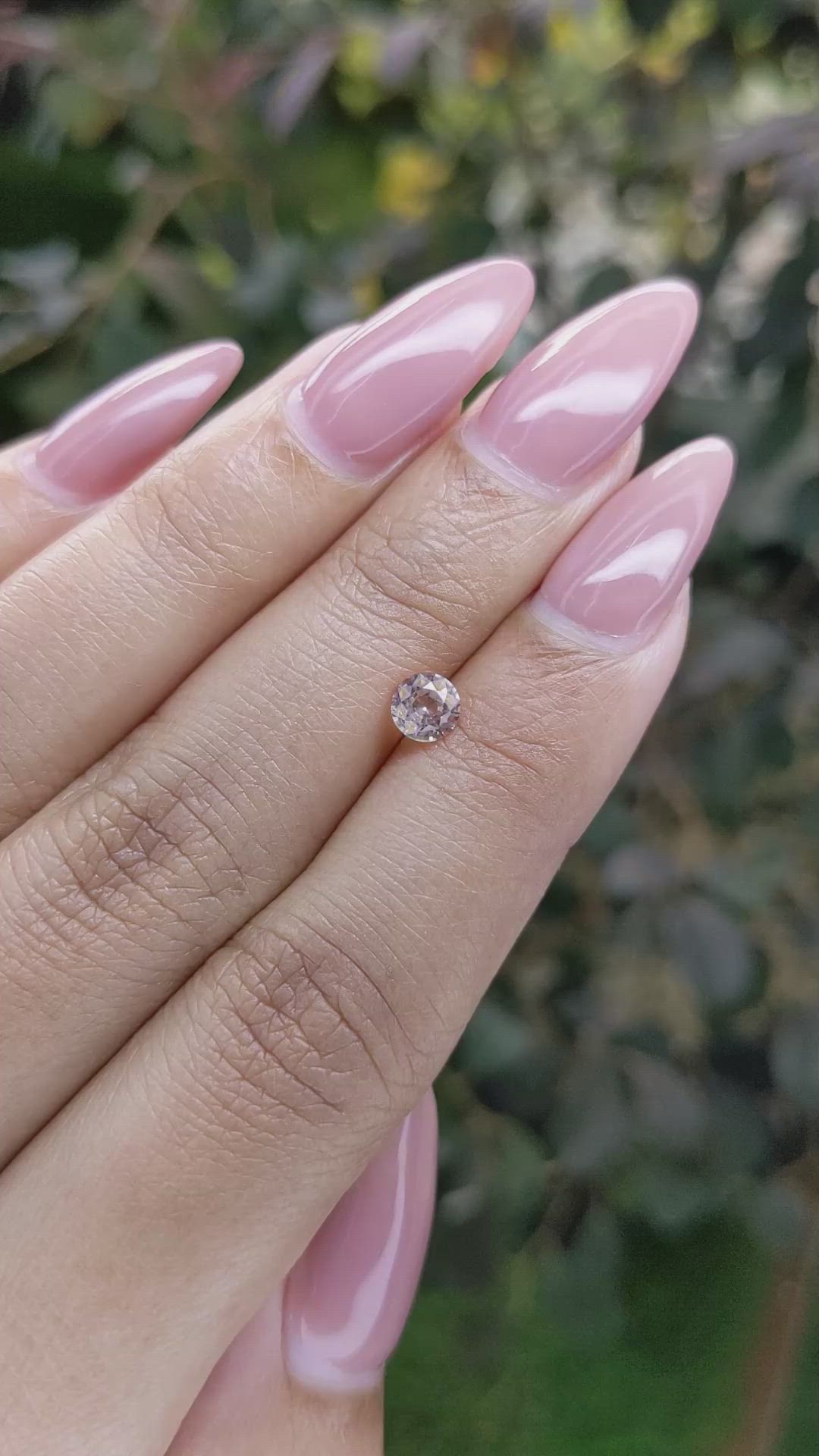 0.50 Ct. Peach Sapphire from Ceylon (Sri Lanka) Size Video