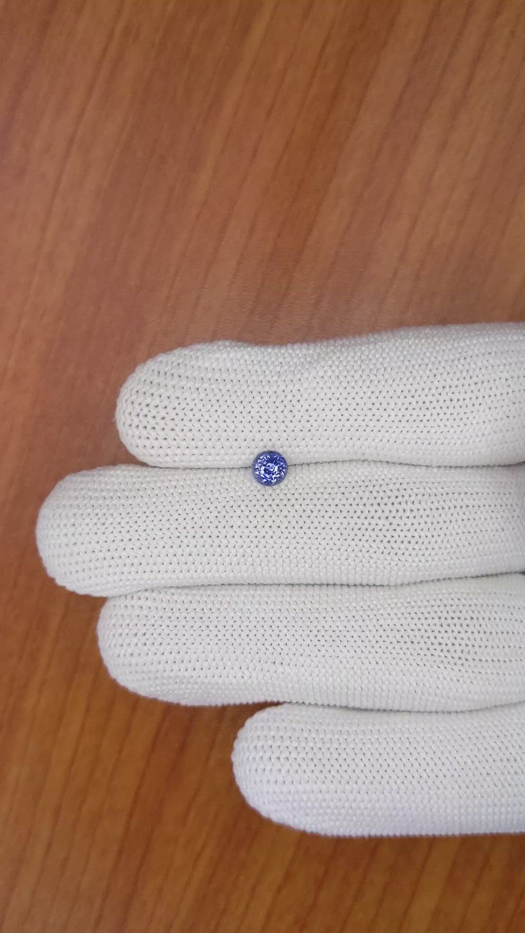 0.59 Ct. Blue Sapphire from Ceylon (Sri Lanka) Size Video