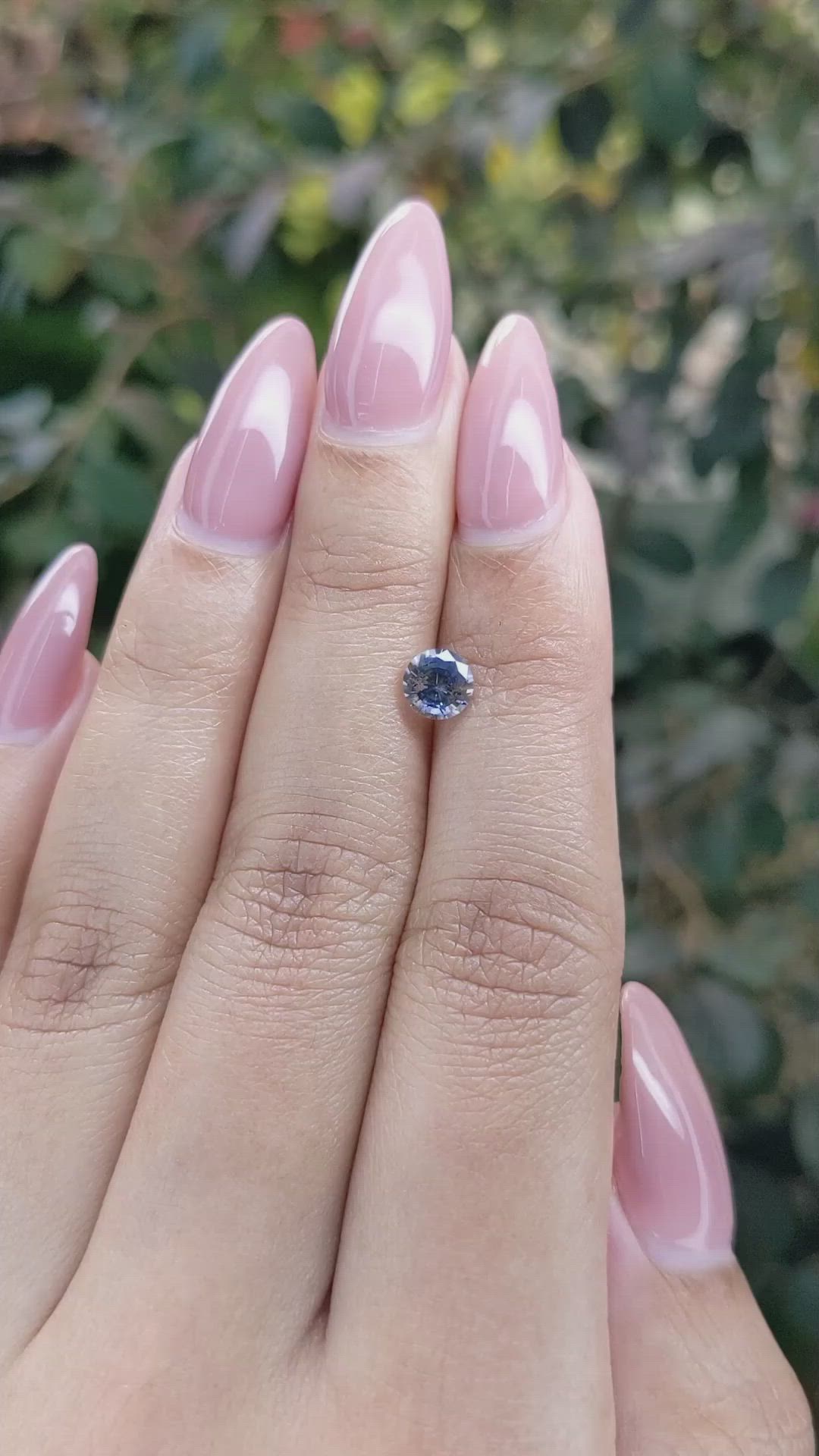 0.79 Ct. Bi Color Sapphire from Ceylon (Sri Lanka) Size Video