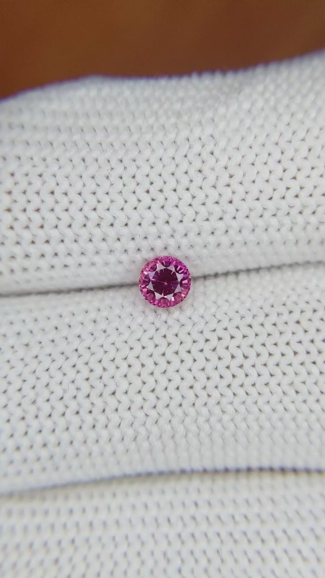 0.44 Ct. Pink Sapphire from Ceylon (Sri Lanka) Size Video