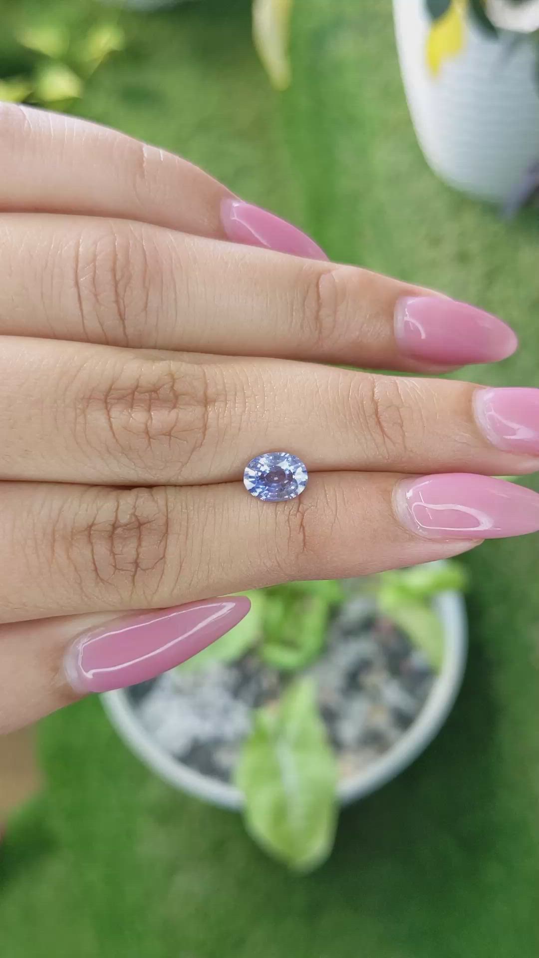 1.21 Ct. Blue Sapphire from Ceylon (Sri Lanka) Size Video