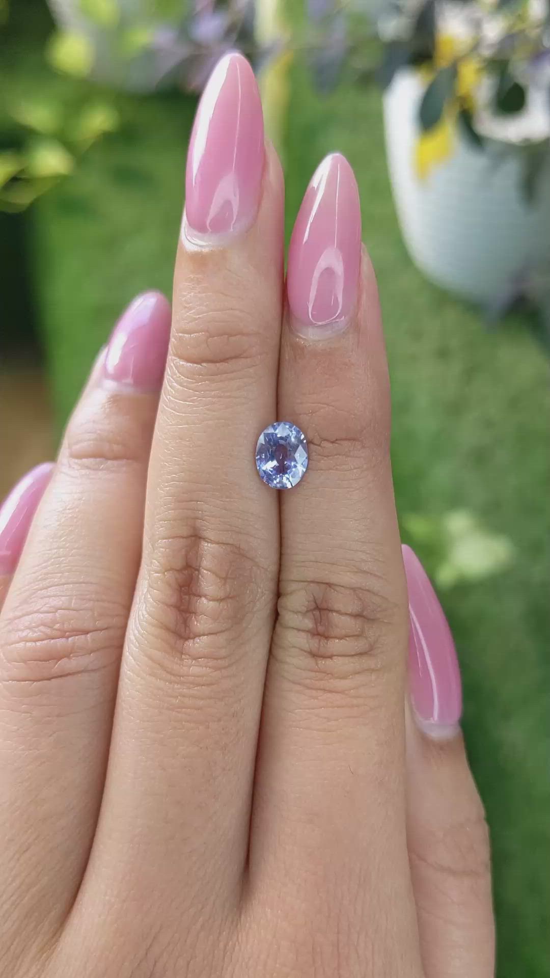 1.21 Ct. Blue Sapphire from Ceylon (Sri Lanka) Size Video