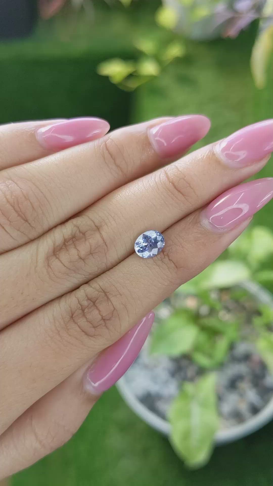 1.31 Ct. Blue Sapphire from Ceylon (Sri Lanka) Size Video
