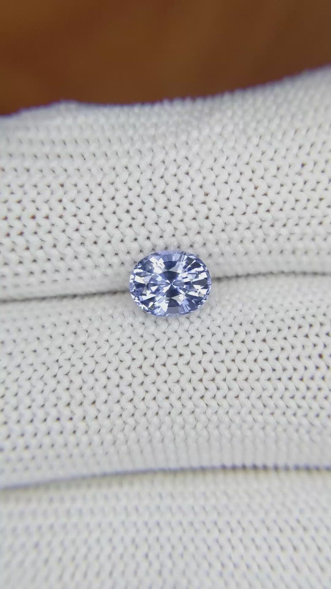 1.31 Ct. Blue Sapphire from Ceylon (Sri Lanka) Size Video