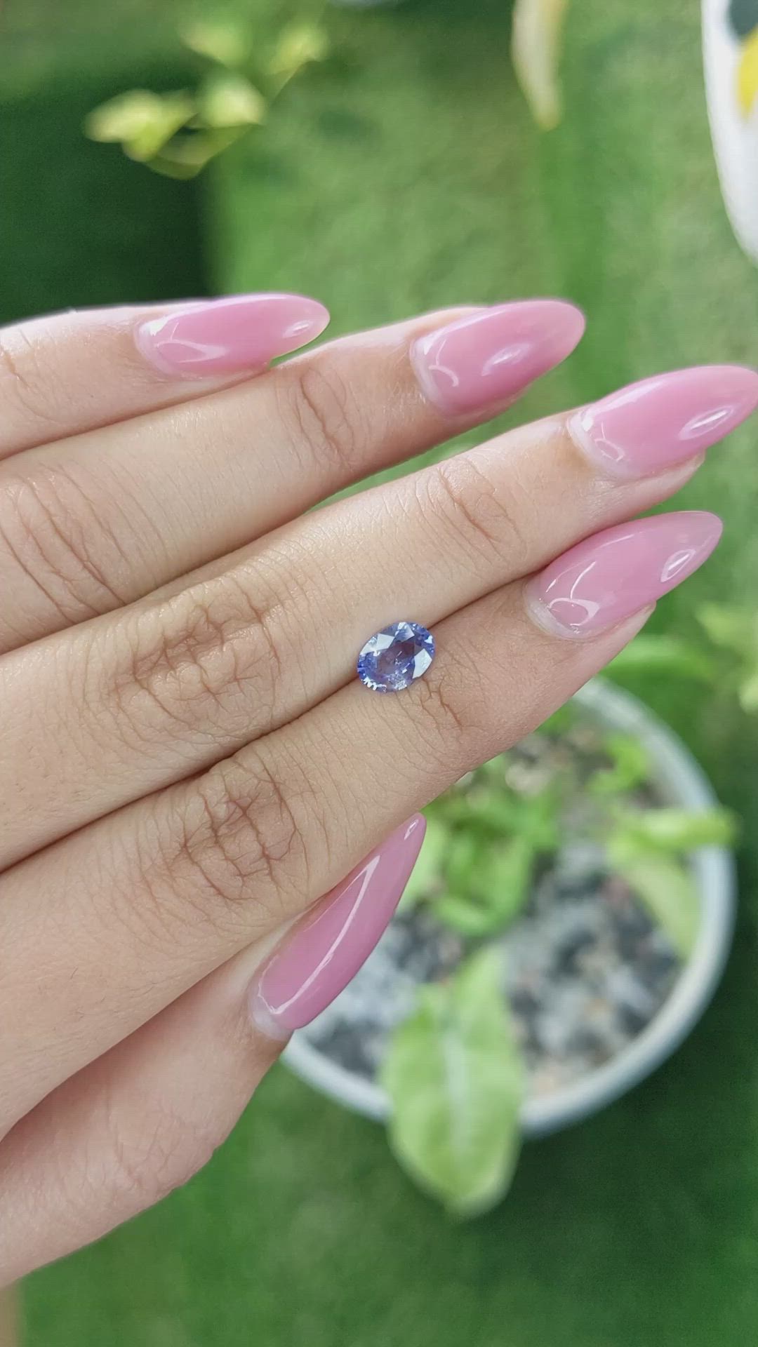 0.81 Ct. Blue Sapphire from Ceylon (Sri Lanka) Size Video