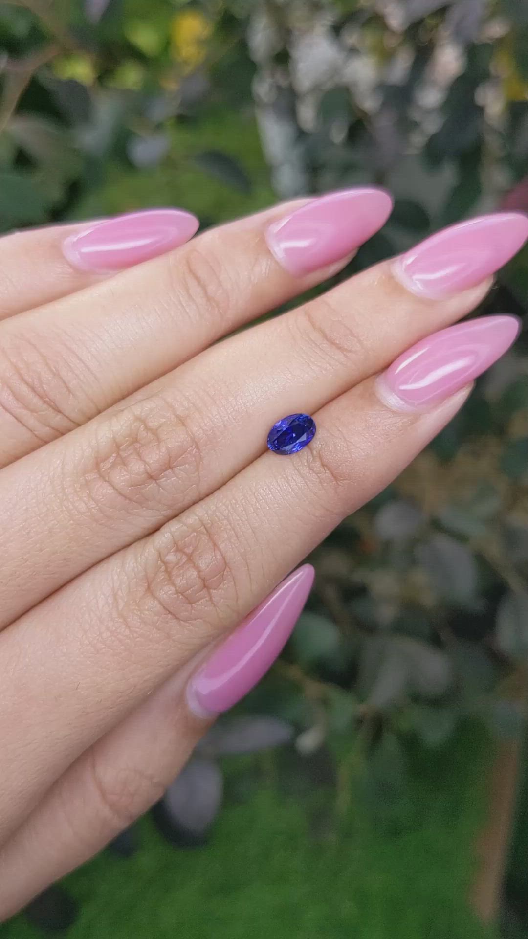 0.79 Ct. Blue Sapphire from Ceylon (Sri Lanka) Size Video