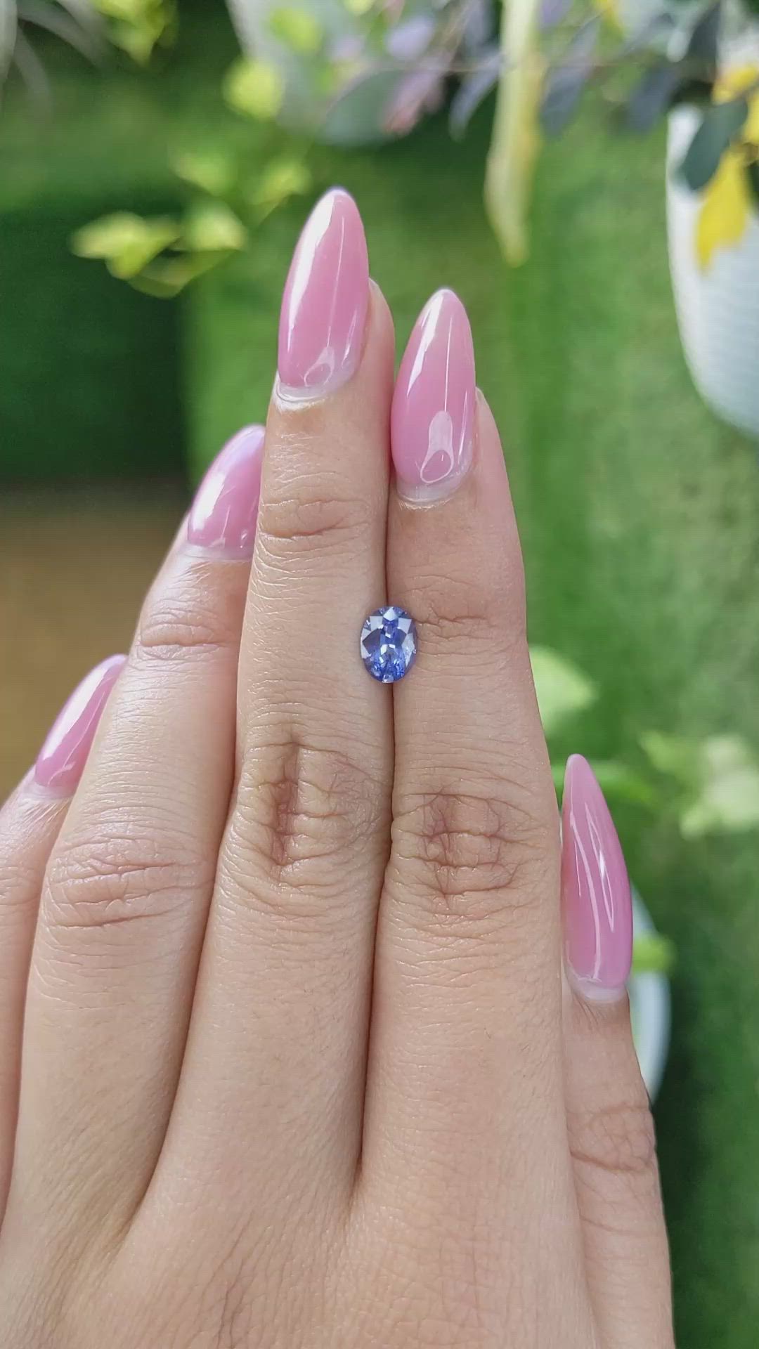 0.83 Ct. Blue Sapphire from Ceylon (Sri Lanka) Size Video