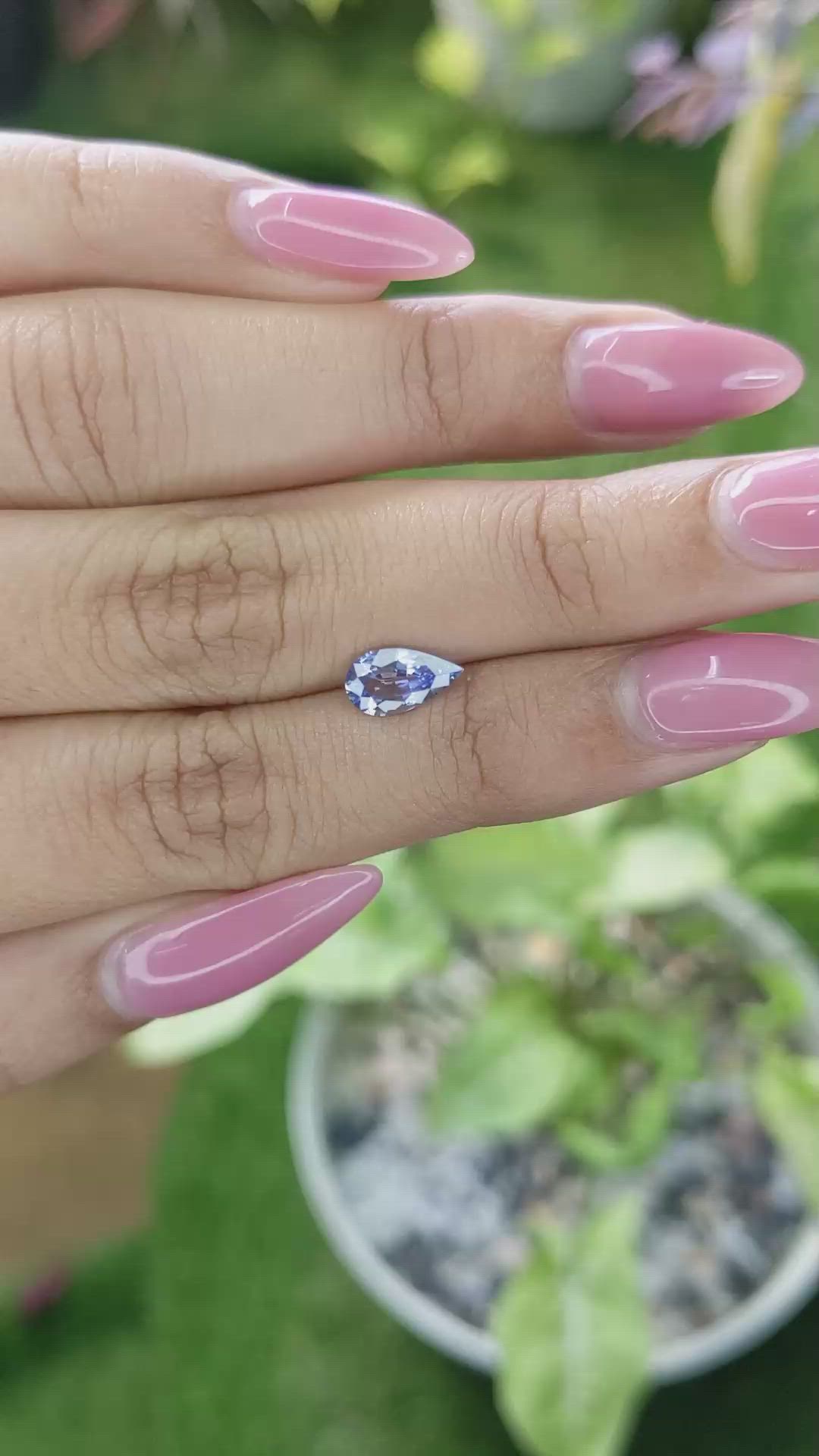 1.09 Ct. Blue Sapphire from Ceylon (Sri Lanka) Size Video