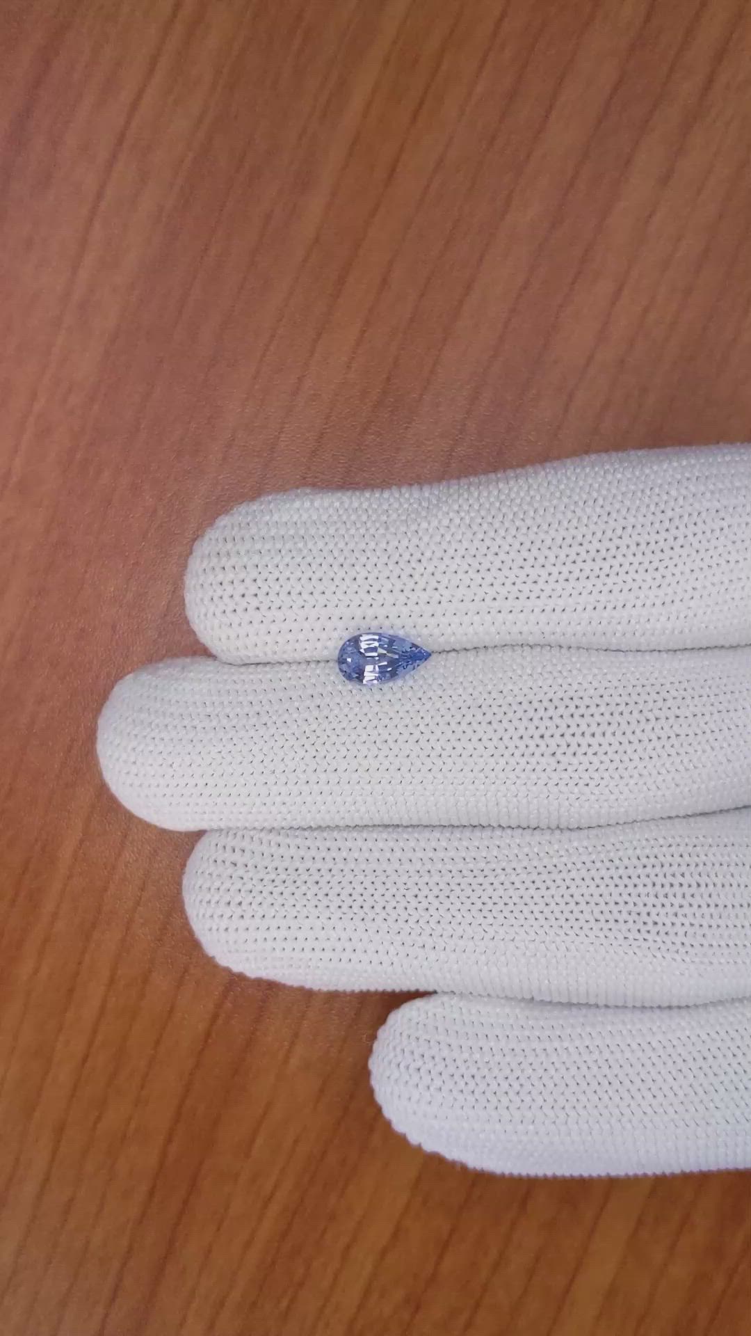 1.09 Ct. Blue Sapphire from Ceylon (Sri Lanka) Size Video
