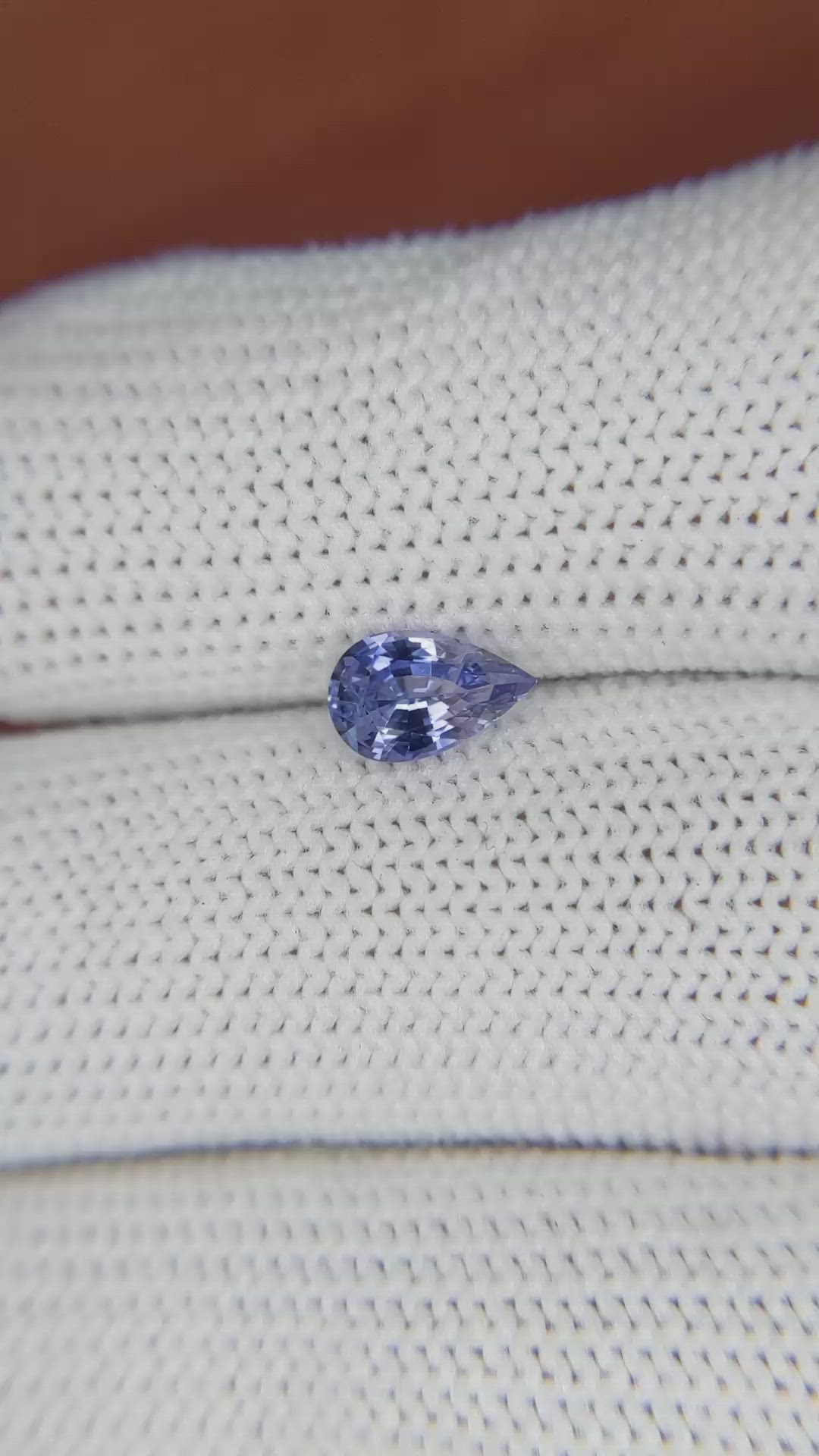 0.93 Ct. Bi Color Sapphire from Ceylon (Sri Lanka) Size Video
