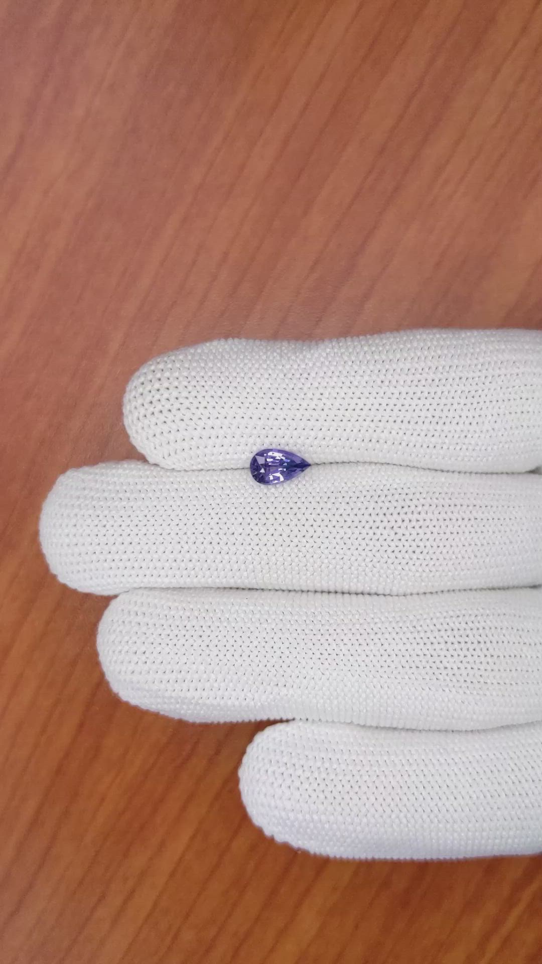 0.86 Ct. Bluish Purple Sapphire from Ceylon (Sri Lanka) Size Video