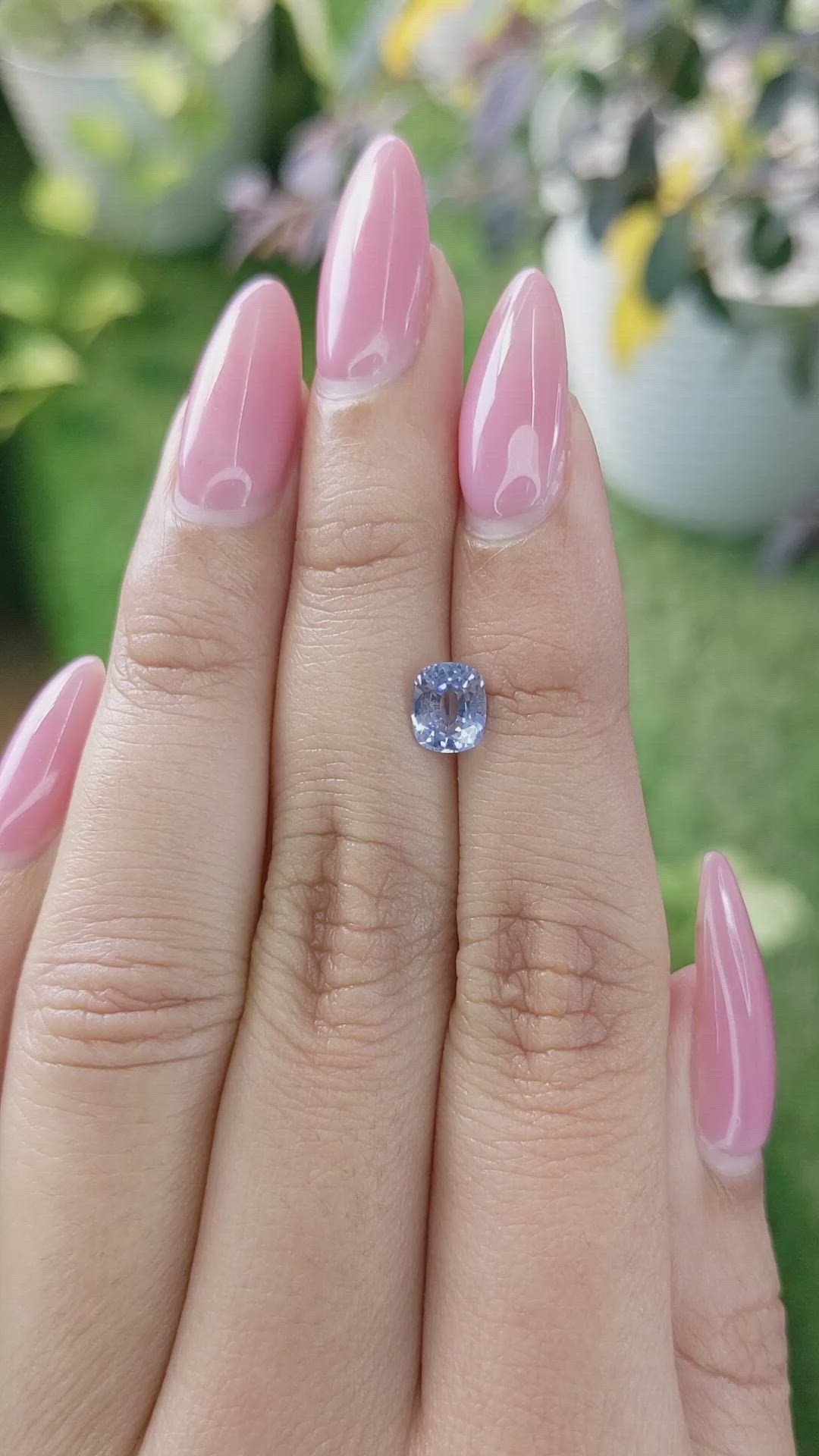 1.15 Ct. Blue Sapphire from Ceylon (Sri Lanka) Size Video