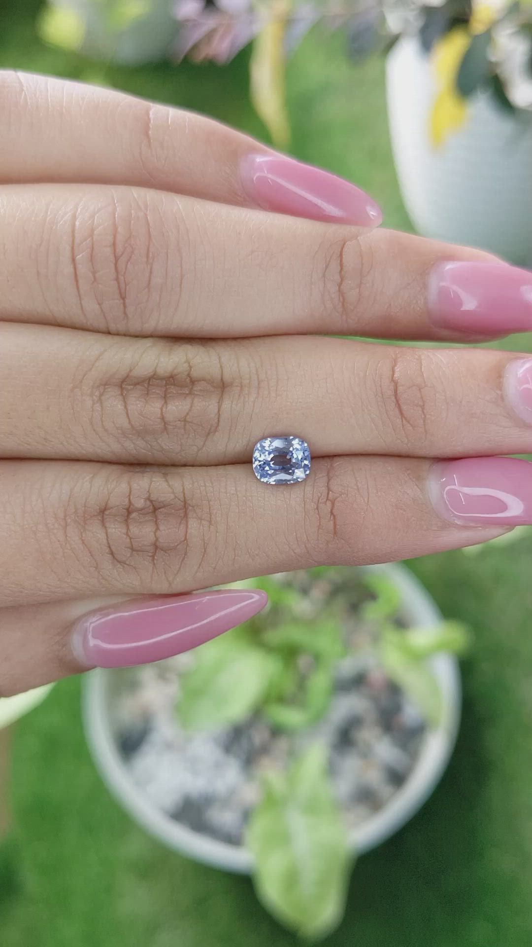 1.15 Ct. Blue Sapphire from Ceylon (Sri Lanka) Size Video