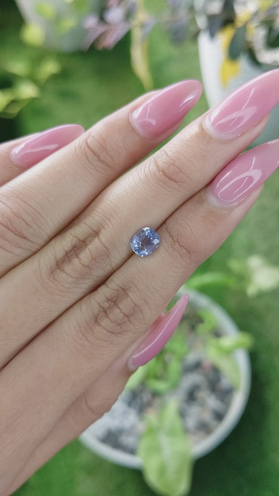 1.15 Ct. Blue Sapphire from Ceylon (Sri Lanka) Size Video