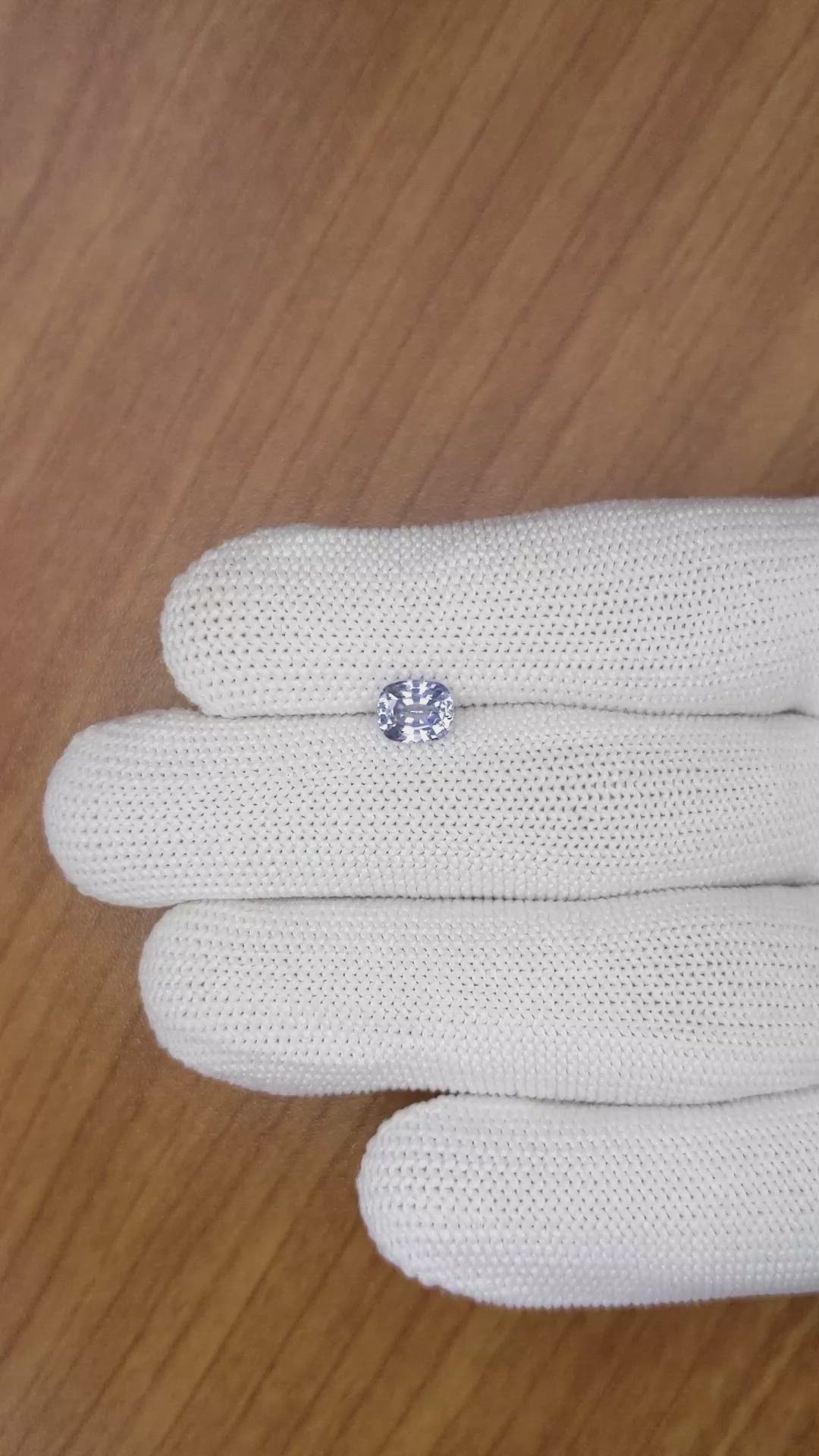 1.15 Ct. Blue Sapphire from Ceylon (Sri Lanka) Size Video