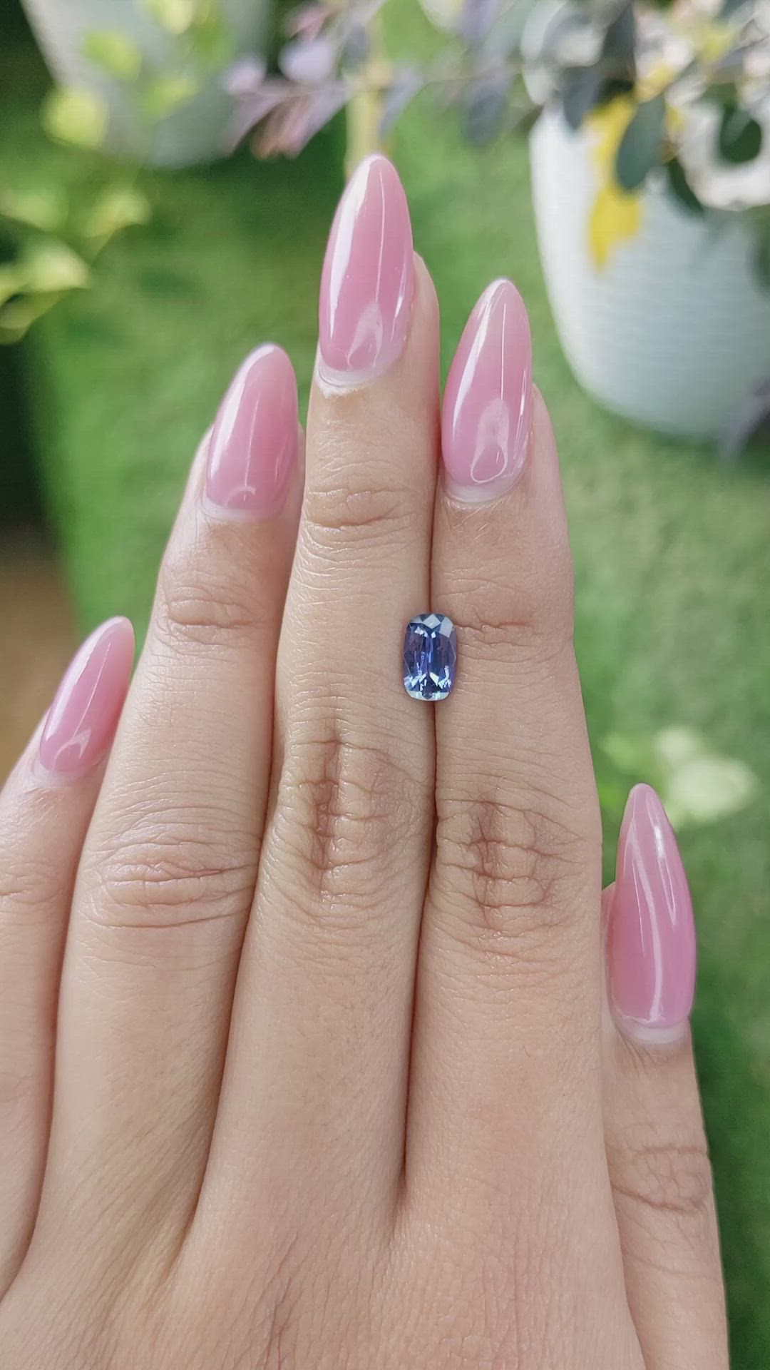 1.07 Ct. Blue Sapphire from Ceylon (Sri Lanka) Size Video