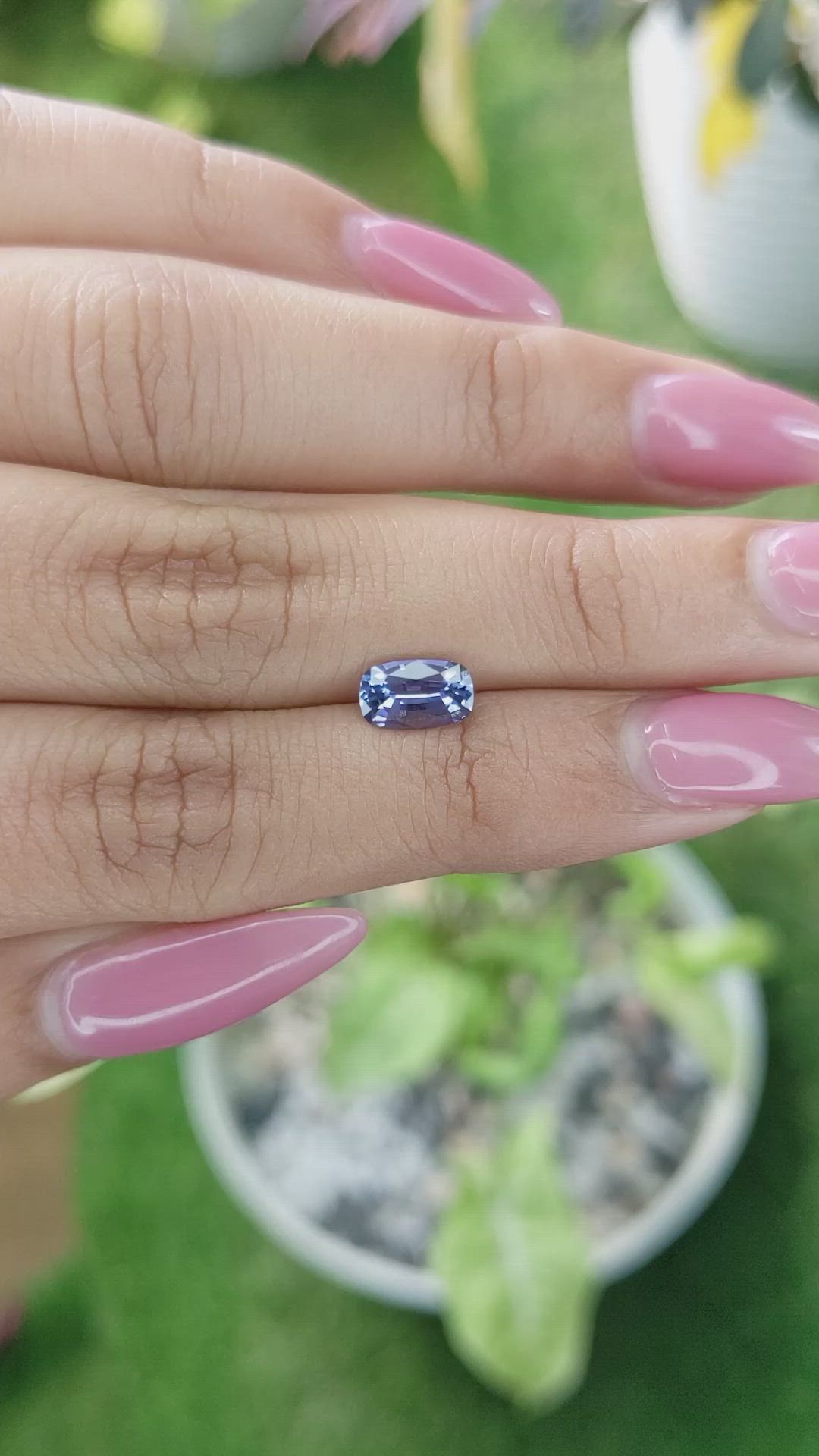 1.07 Ct. Blue Sapphire from Ceylon (Sri Lanka) Size Video