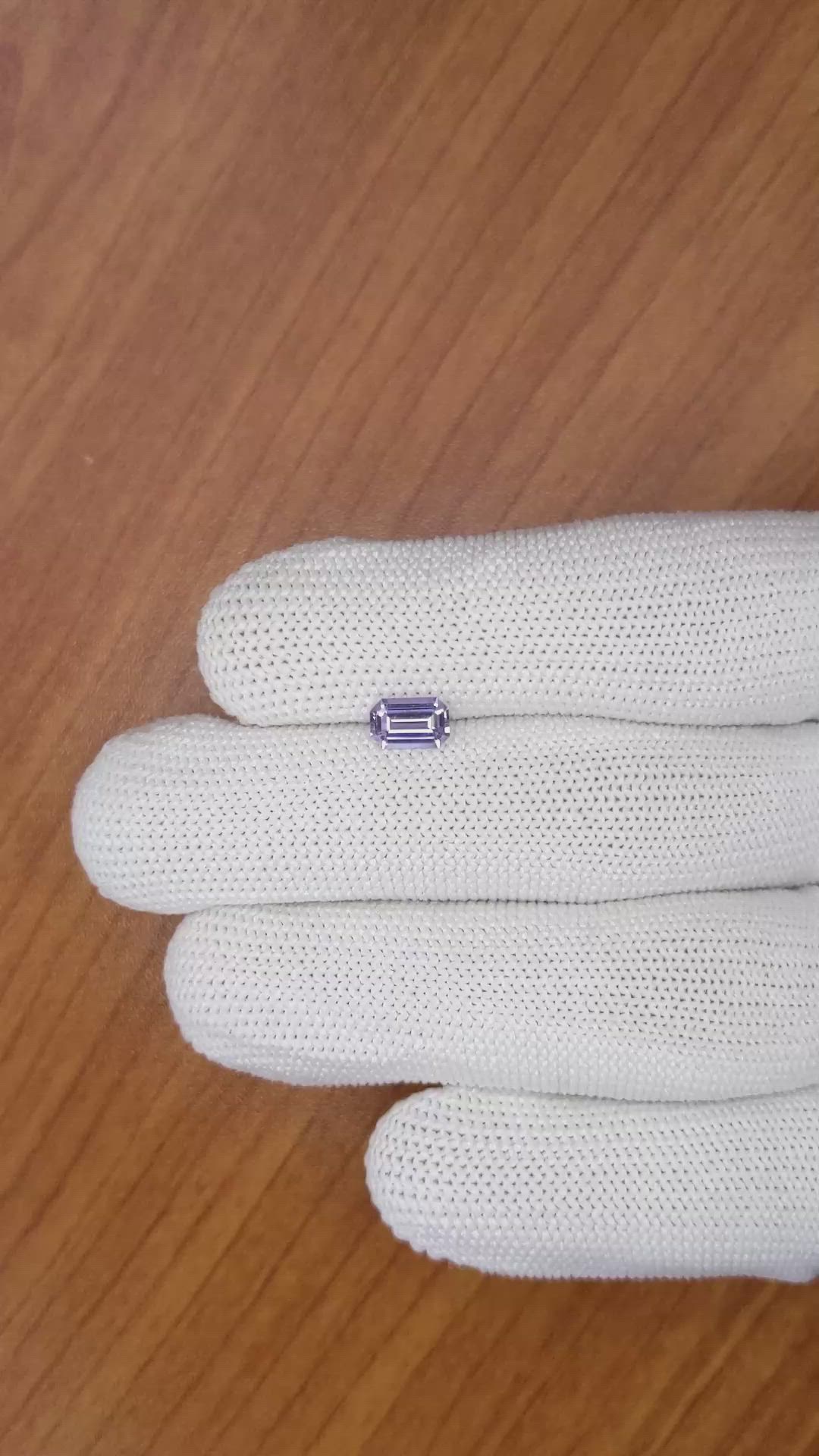 0.87 Ct. Purple Sapphire from Ceylon (Sri Lanka) Size Video